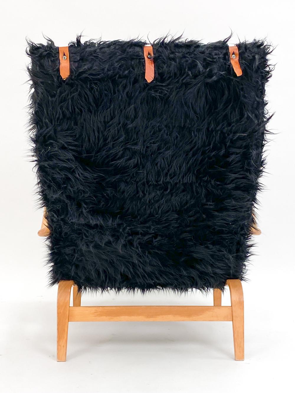 Bruno Mathsson 'Pernilla' Beech Lounge Chair with Ottoman For Sale 4