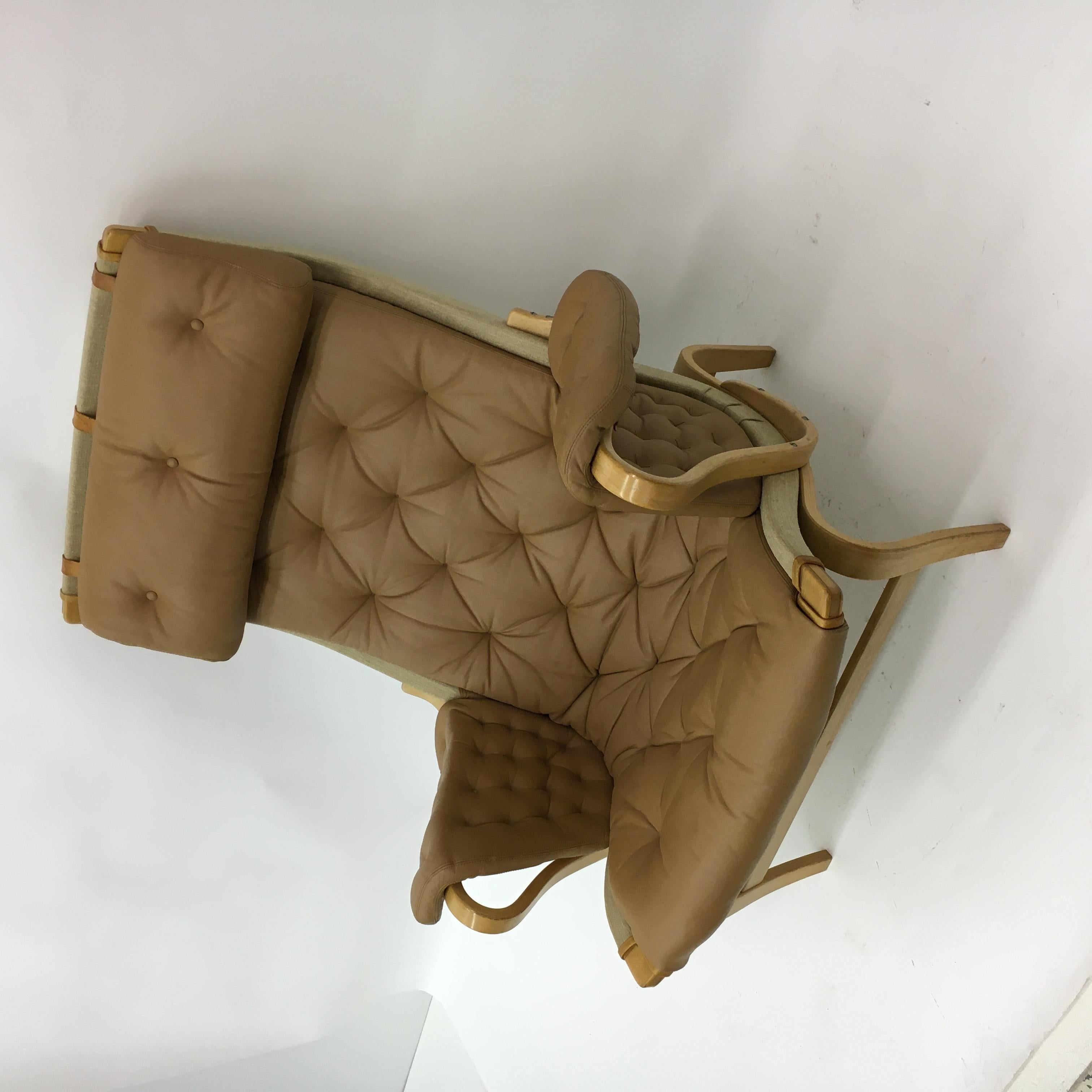 Bruno Mathsson pernilla de Dux butaca fauteuil , años 1970 en venta 2