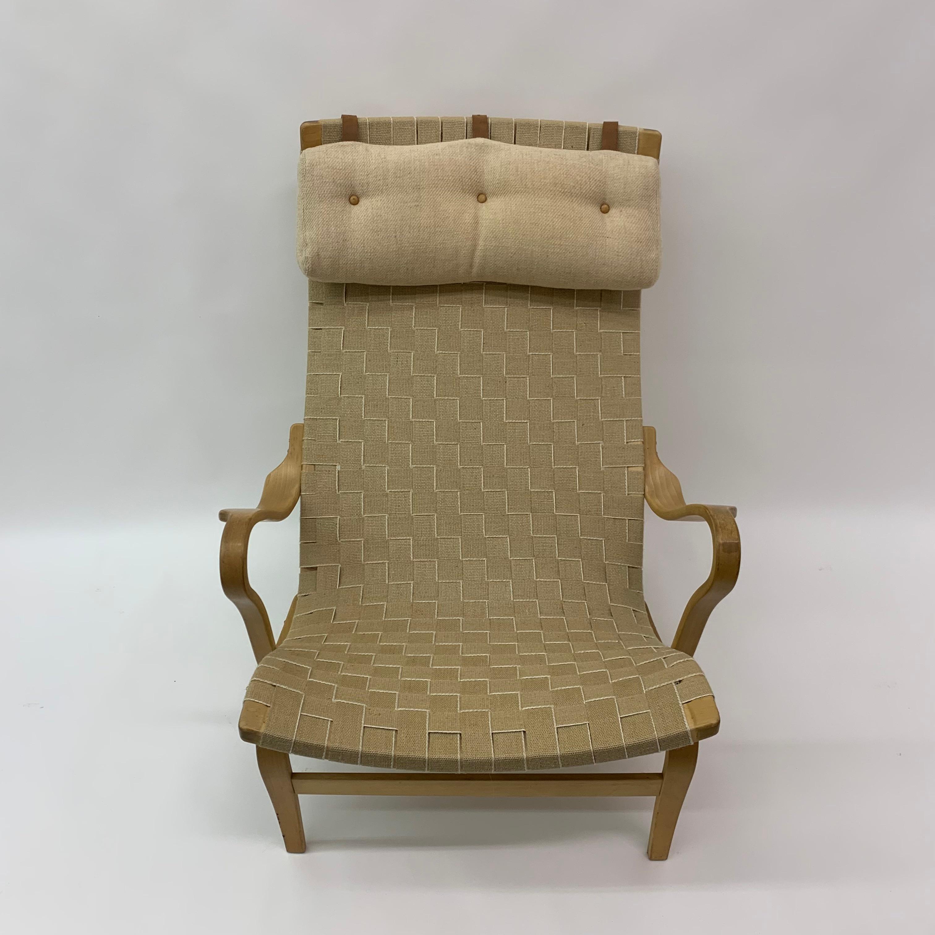 Mid-Century Modern Bruno Mathsson ‘Pernilla’ Chair for Dux, 1970’s For Sale
