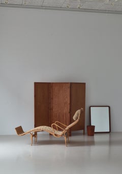 Bruno Mathsson "Pernilla" Chaise Longue Stuhl aus Sattelgurten, 1964