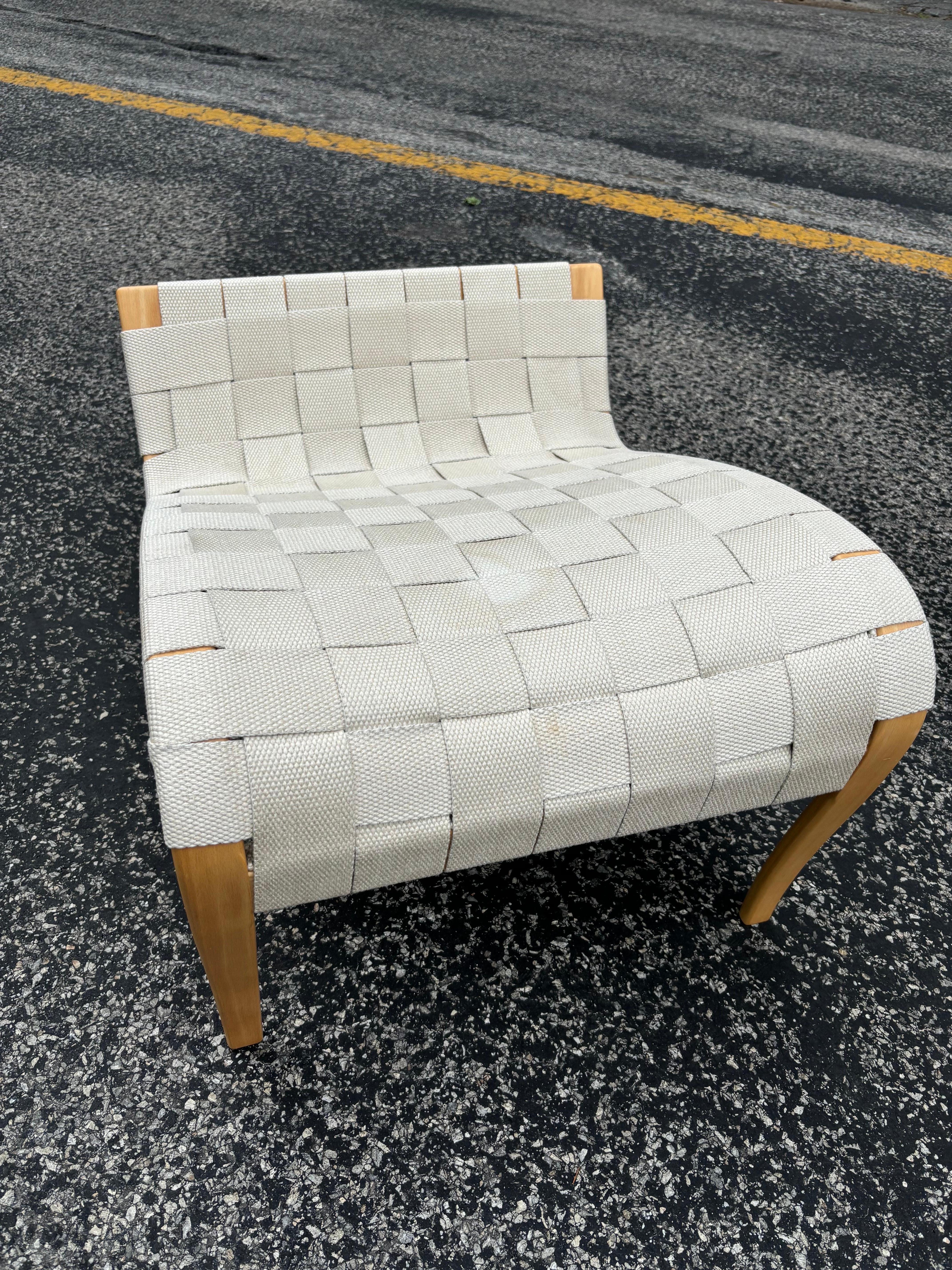 Bruno Mathsson Pernilla Chaise Lounge Chair and Ottoman For Sale 4
