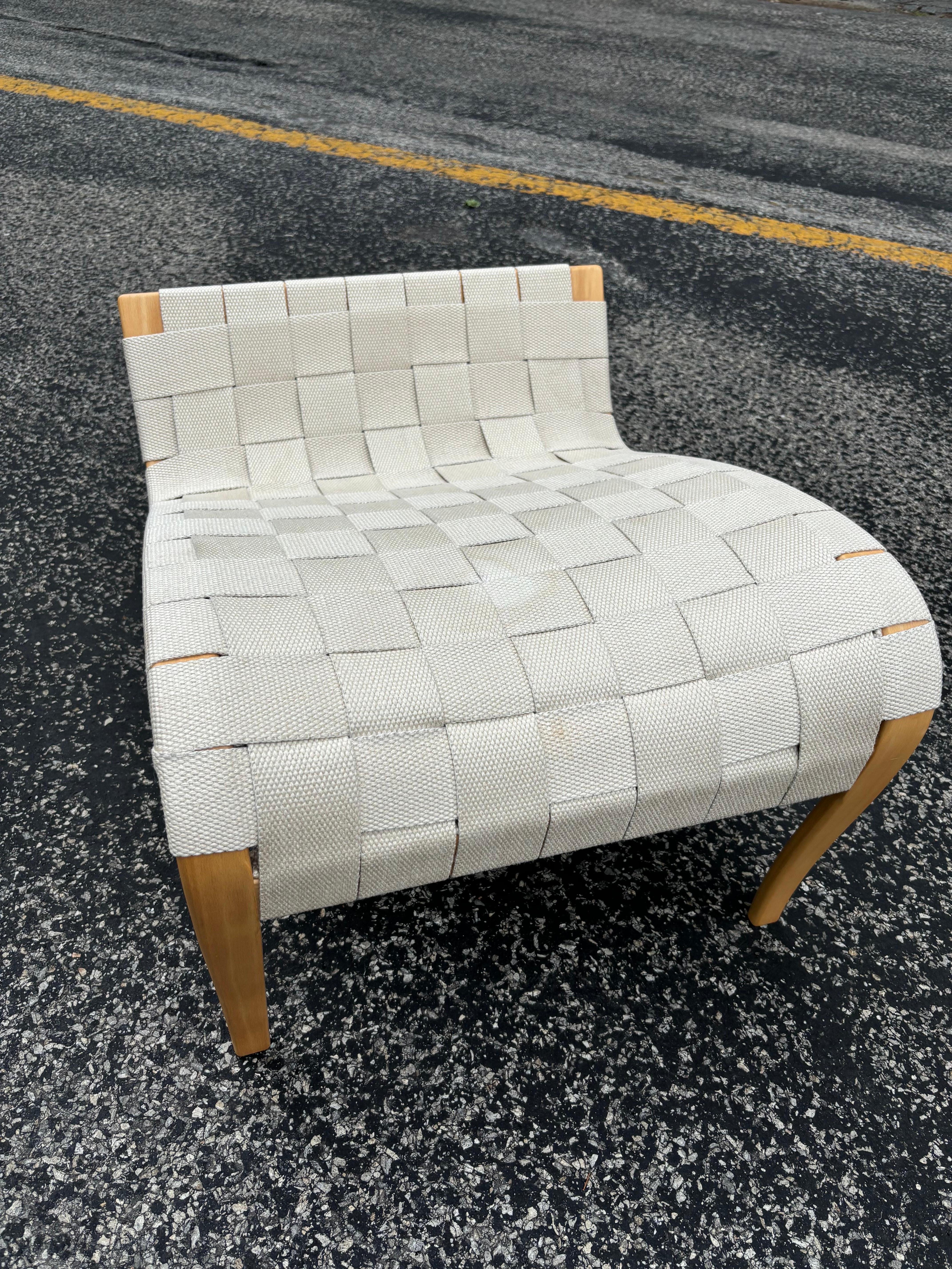 Bruno Mathsson Pernilla Chaise Lounge Chair and Ottoman For Sale 5