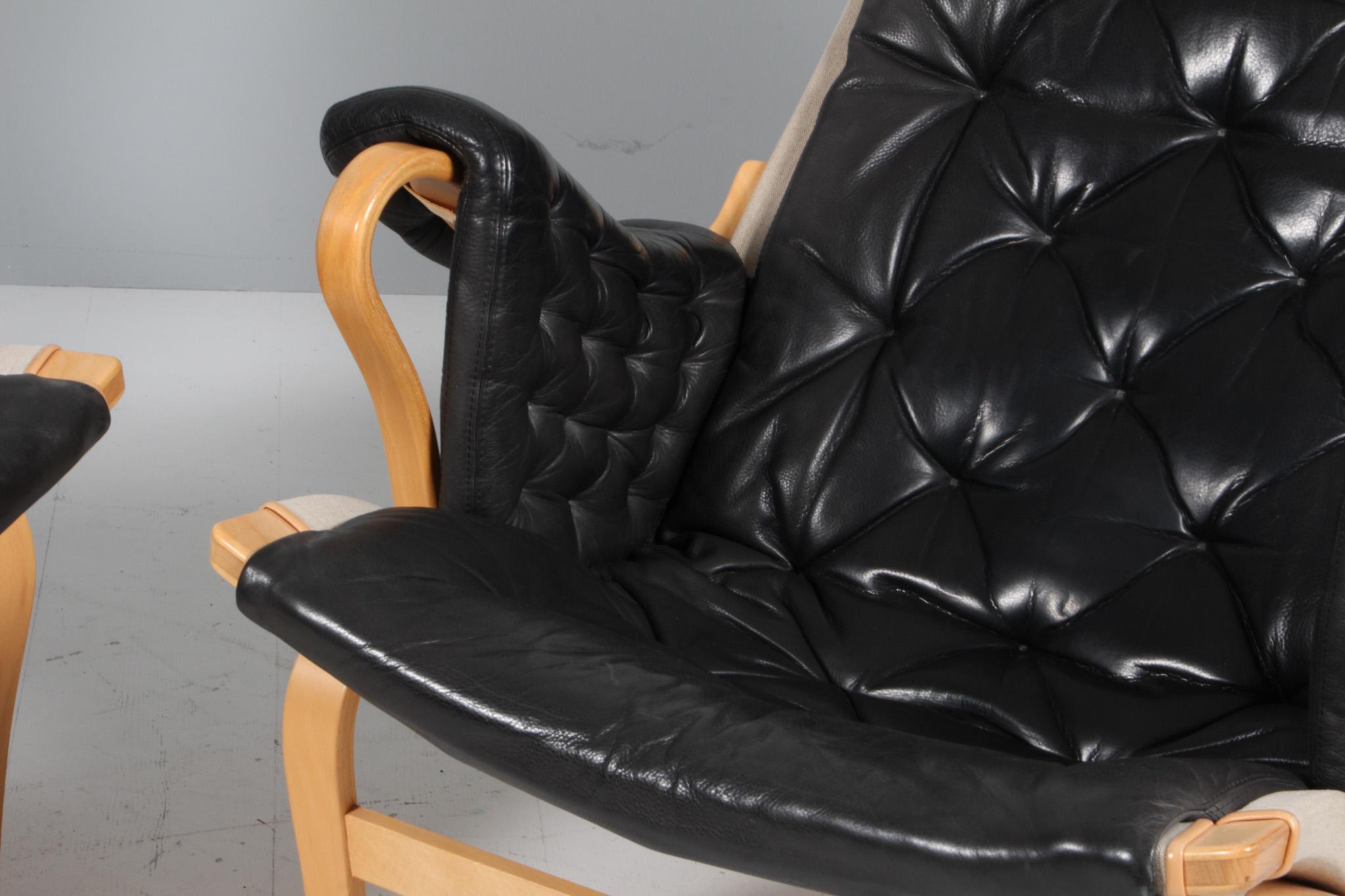 Late 20th Century Bruno Mathsson Pernilla Lounge Chair. 25 years limited edition For Sale