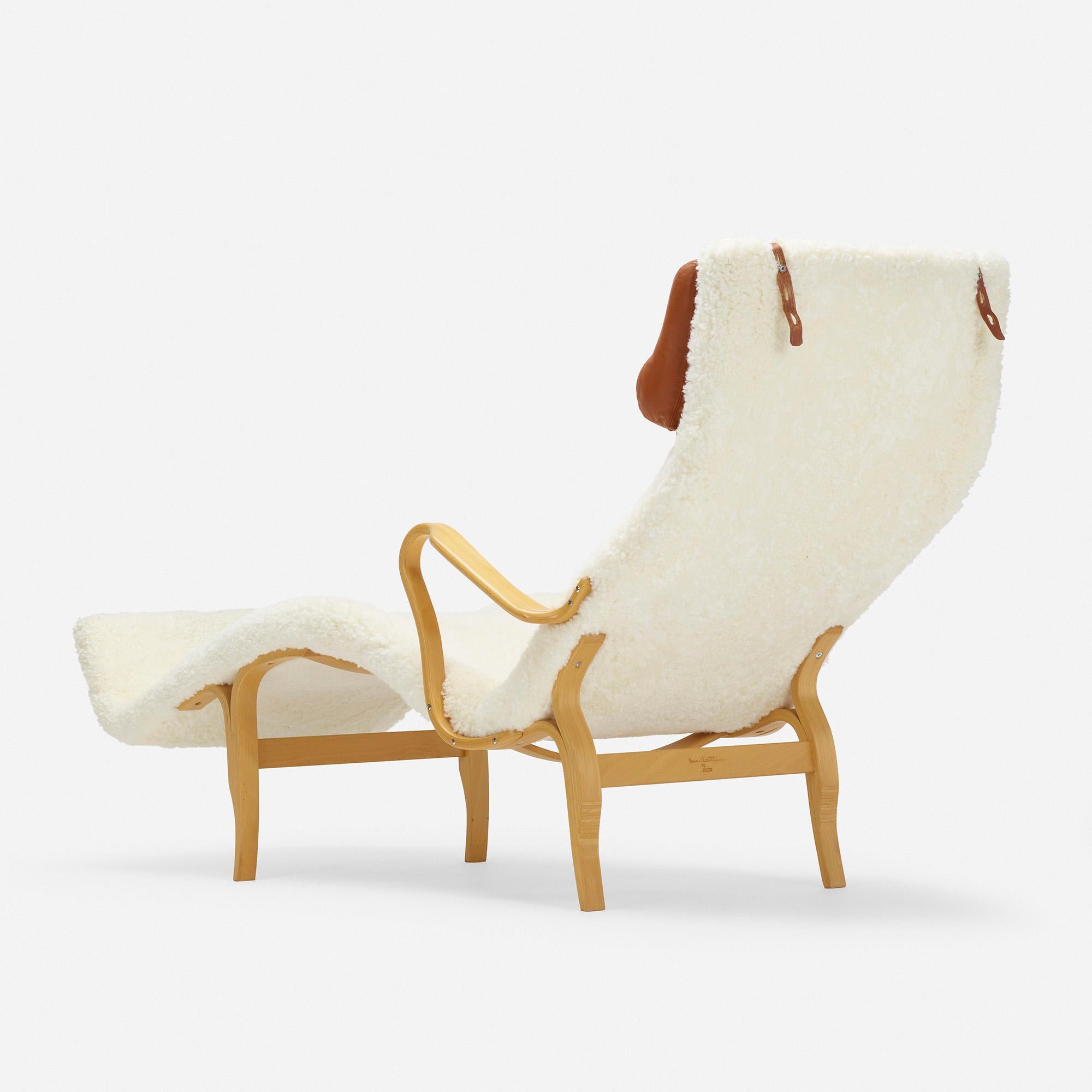 Scandinavian Modern Bruno Mathsson Pernilla Lounge Chair