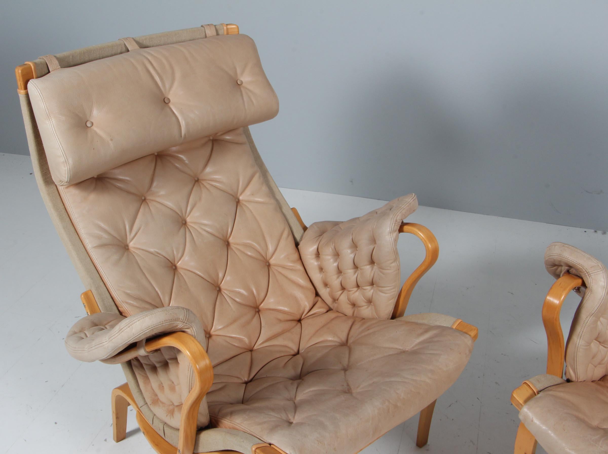 Swedish Bruno Mathsson Pernilla Lounge Chair For Sale