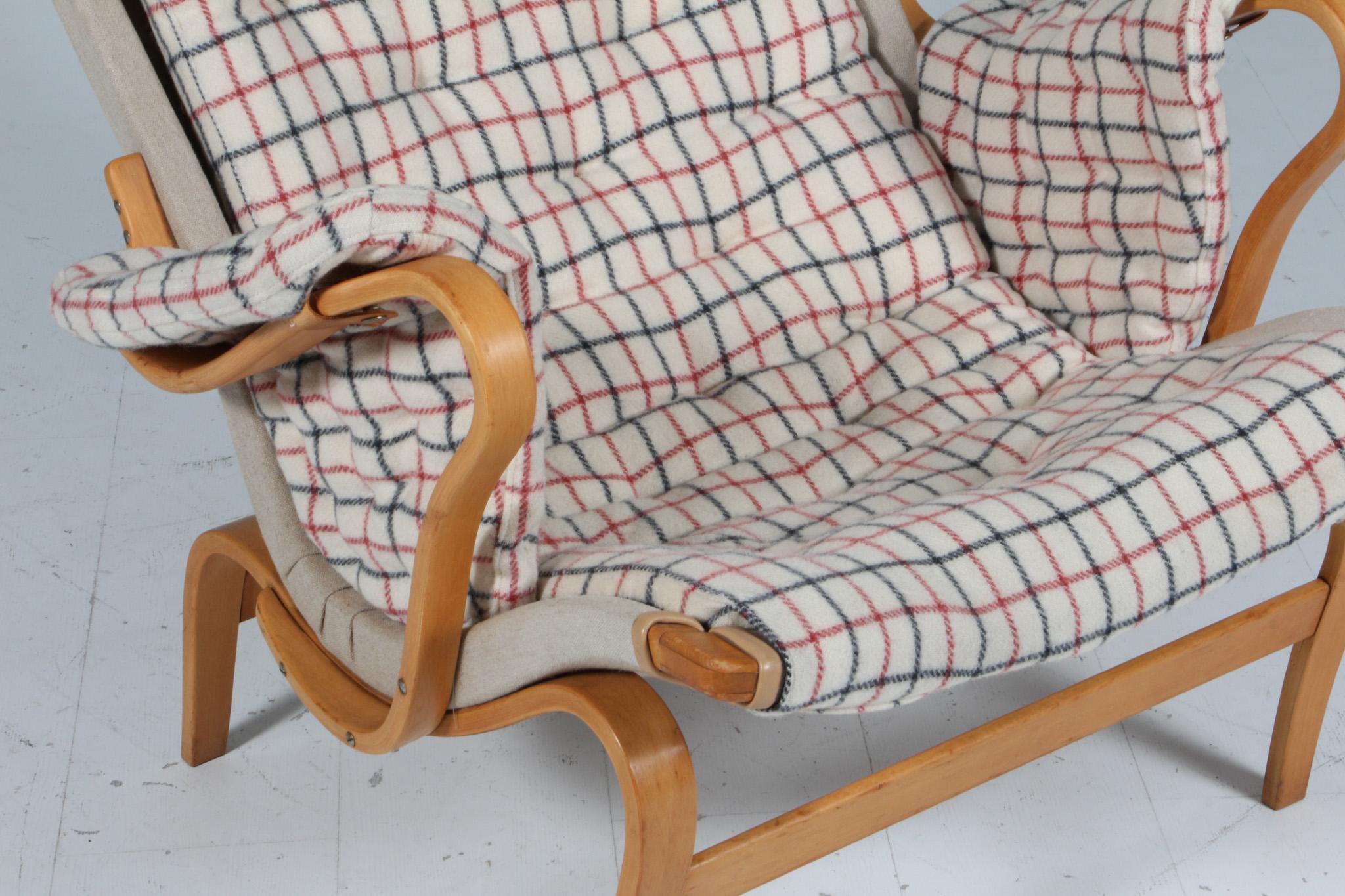 Swedish Bruno Mathsson Pernilla Lounge Chair