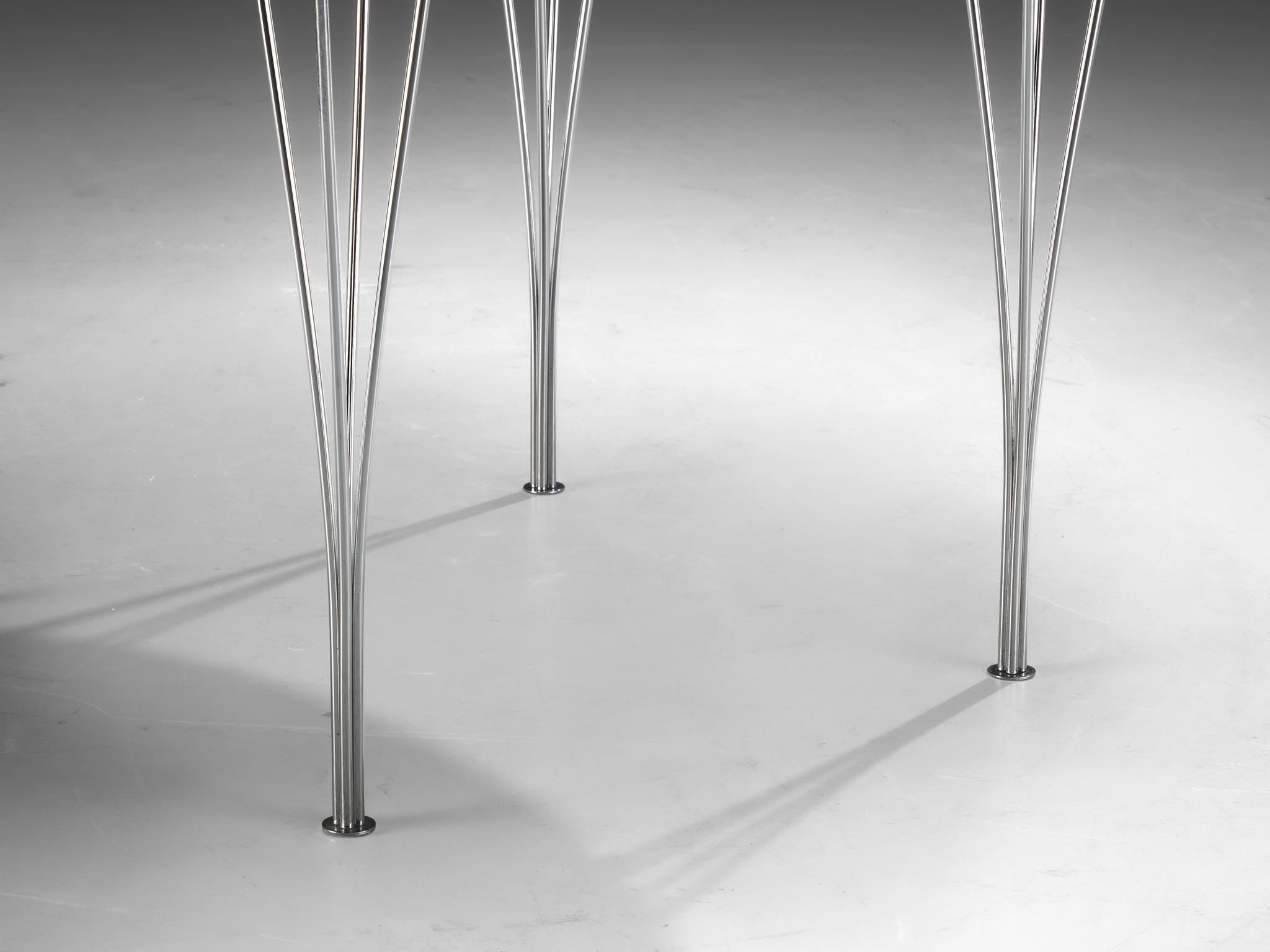 Milieu du XXe siècle Bruno Mathsson Piet Hein pour Fritz Hansen Table de salle à manger Super-Ellipse White en vente