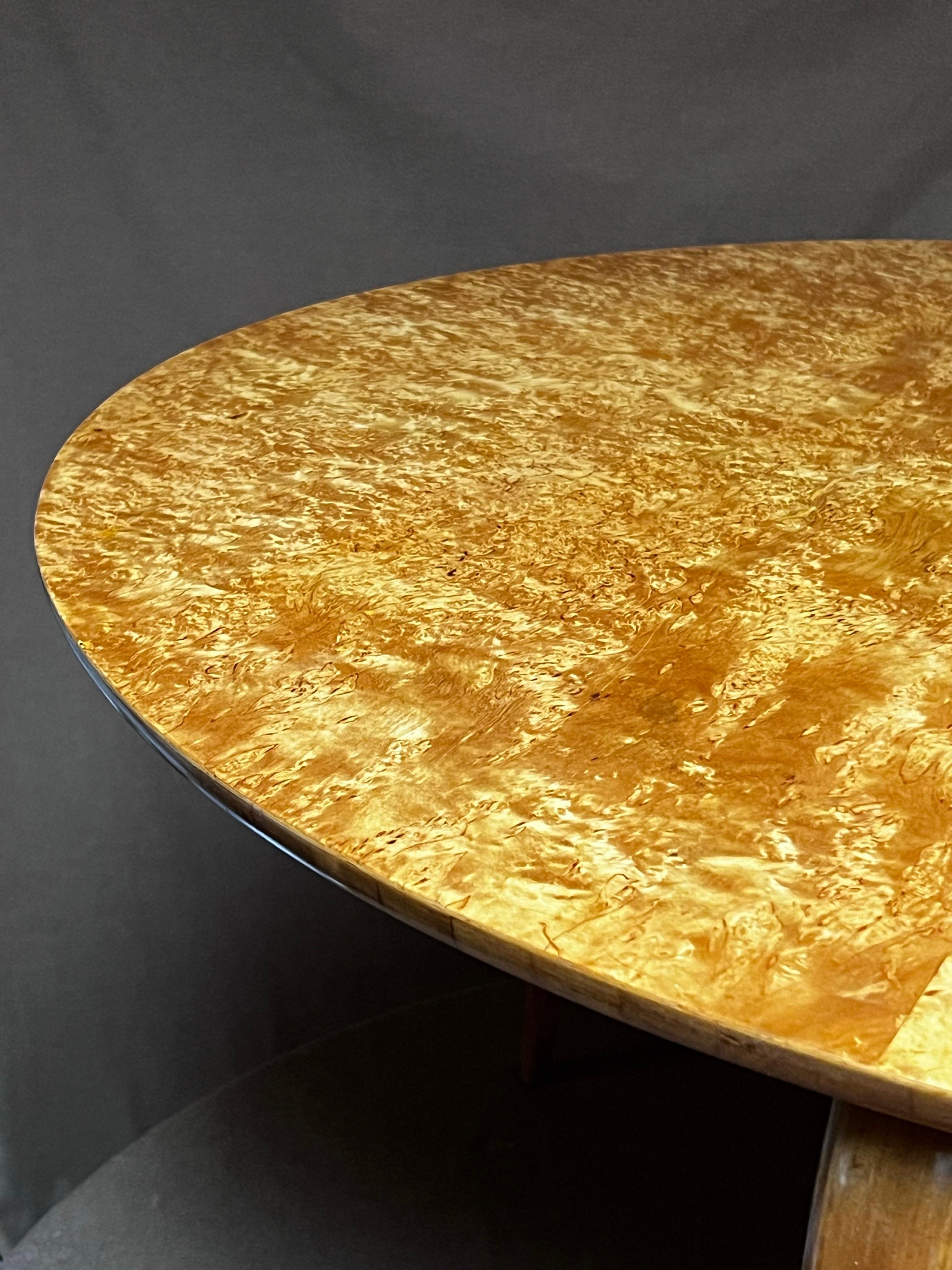 Bruno Mathsson raro tavolino originale del 1936 in legno di radica e betulla, da collezione, nuovo di zecca in vendita 8