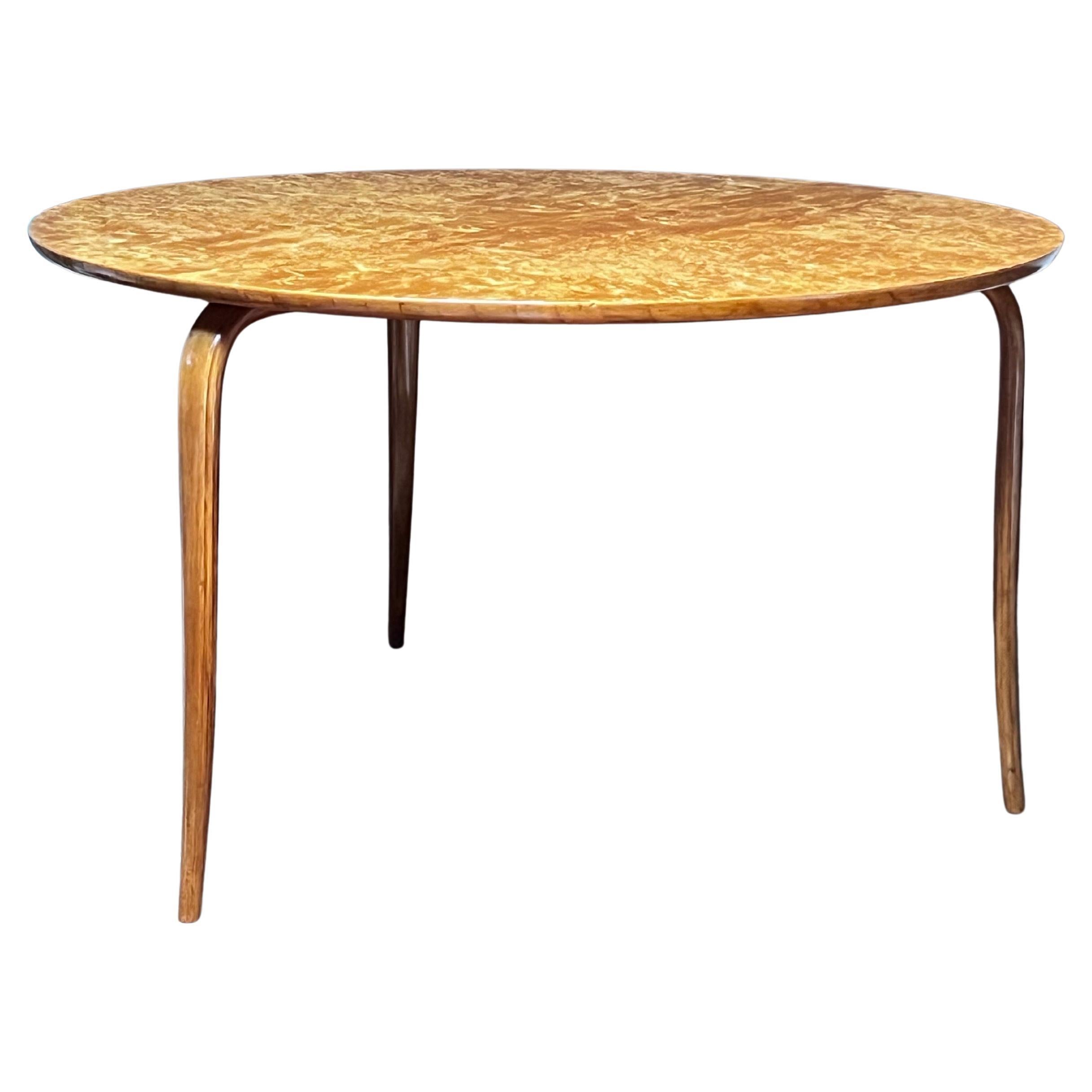 Bruno Mathsson raro tavolino originale del 1936 in legno di radica e betulla, da collezione, nuovo di zecca in vendita