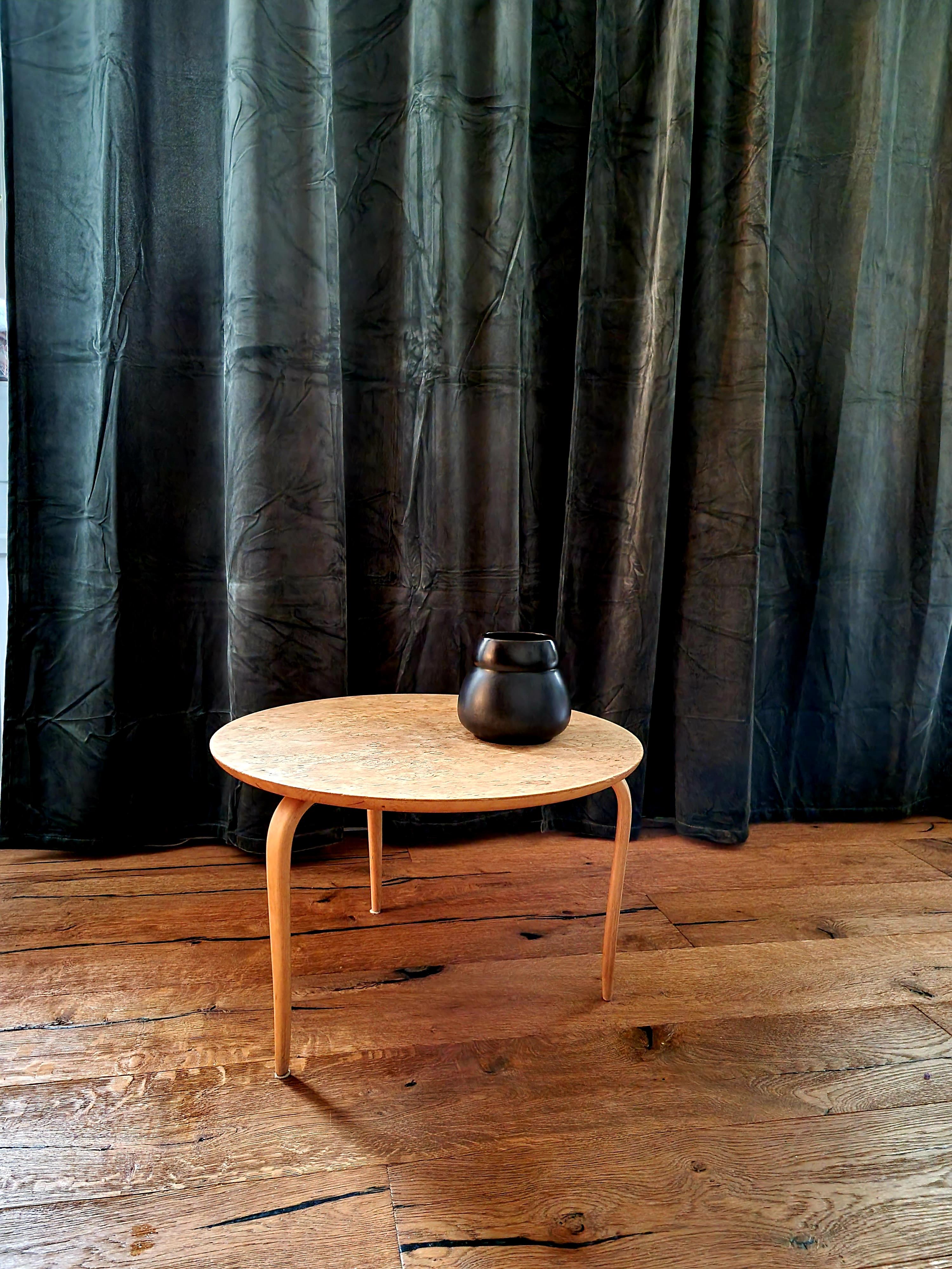 Bruno Mathsson, Side Table 'Annika', Birch, Scandinavian Modern, Dated 1974 In Fair Condition For Sale In Stockholm, SE