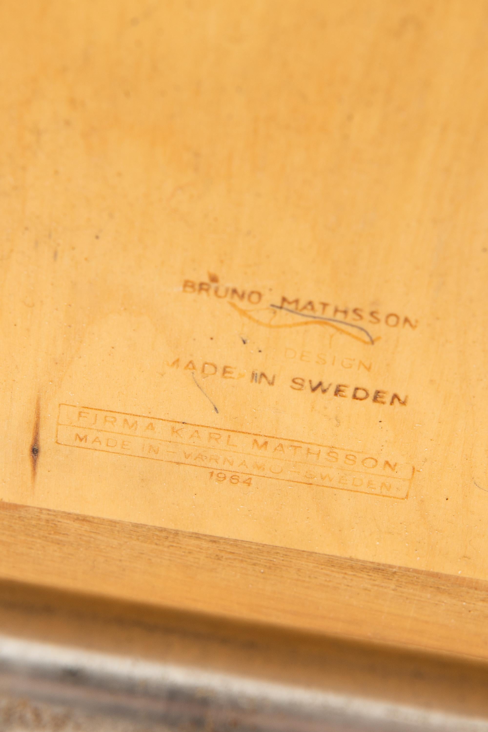 Bruno Mathsson Side Table Produced by Karl Mathsson in Sweden In Good Condition In Limhamn, Skåne län