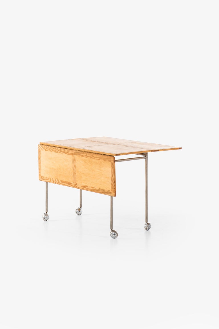 Mid-20th Century Bruno Mathsson Side Table Produced by Karl Mathsson in Sweden For Sale