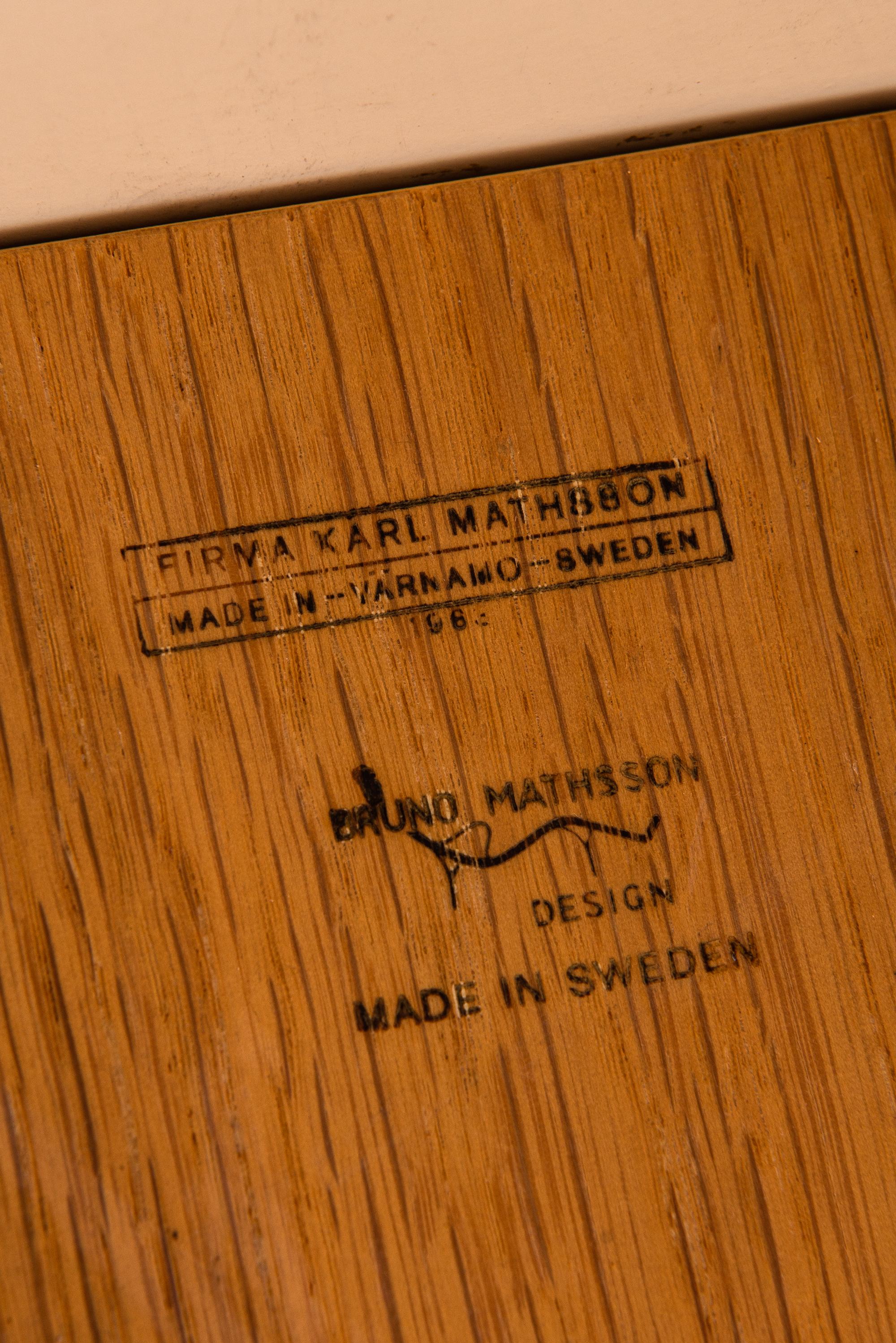 Métal Table d'appoint Bruno Mathsson Produit par Karl Mathsson à Värnamo:: Suède en vente