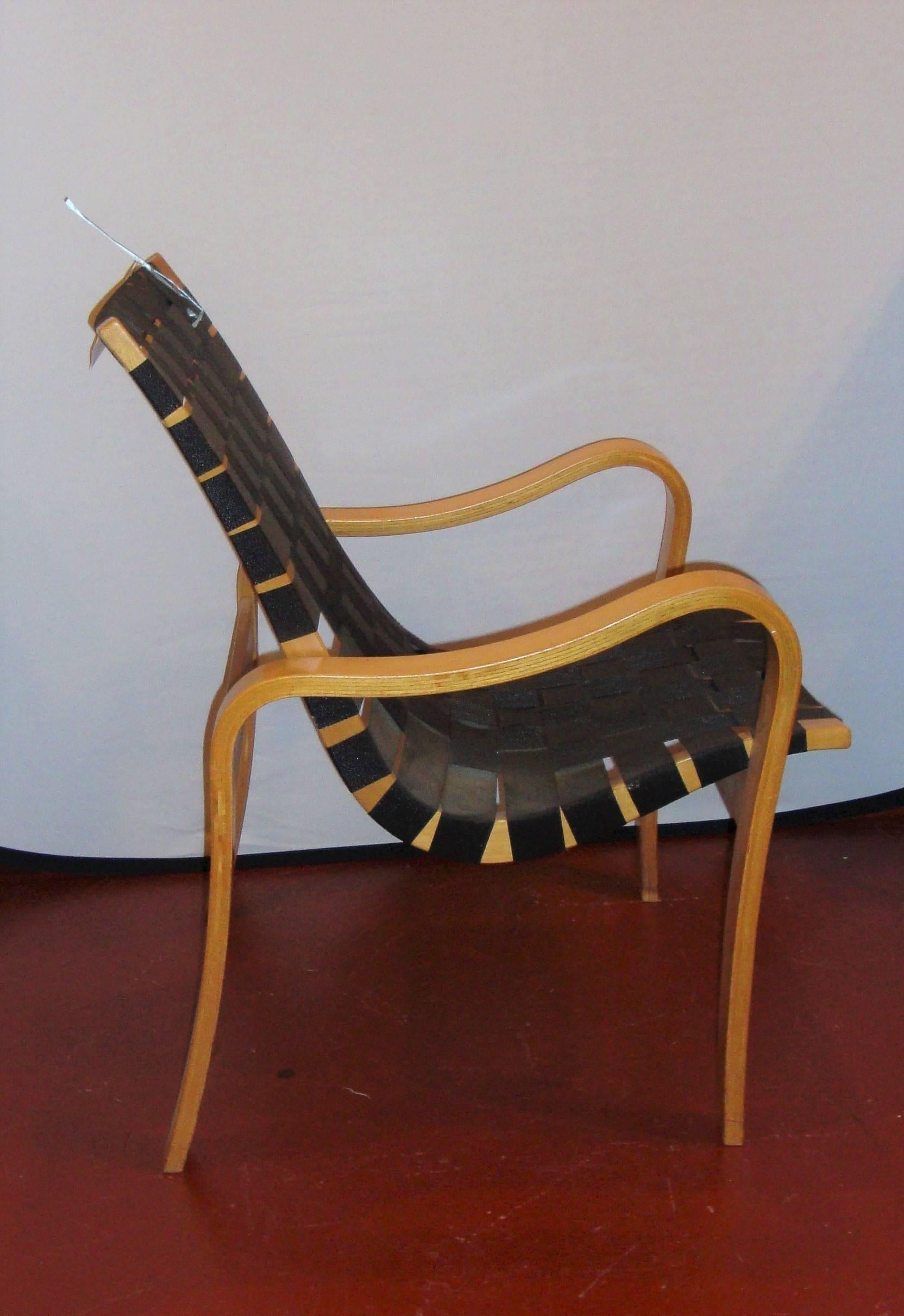 Mid-20th Century Bruno Mathsson Style Bentwood Recliner