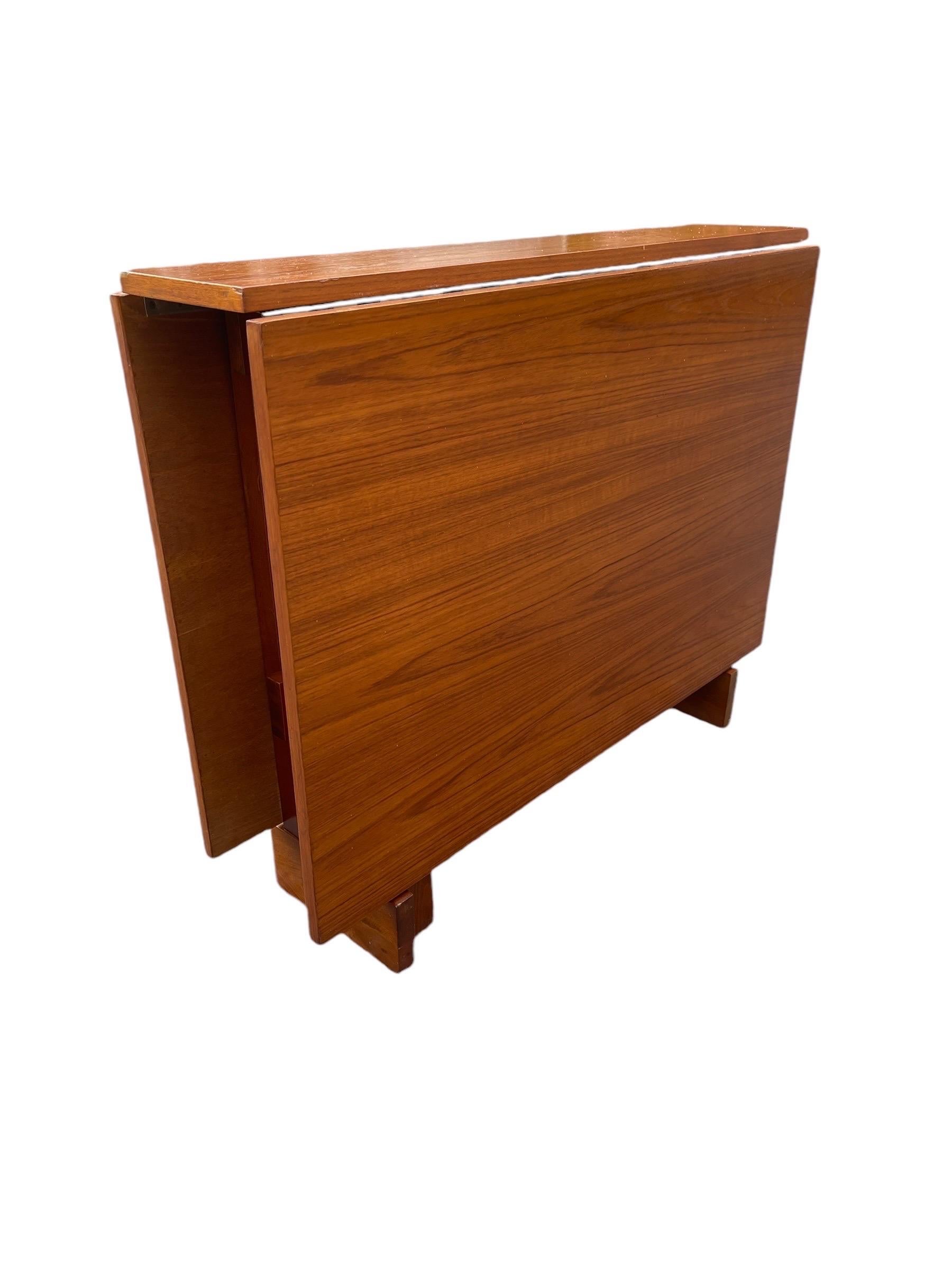 Mid-Century Modern Bruno Mathsson Style Danish Modern Teak Folding Dining Table