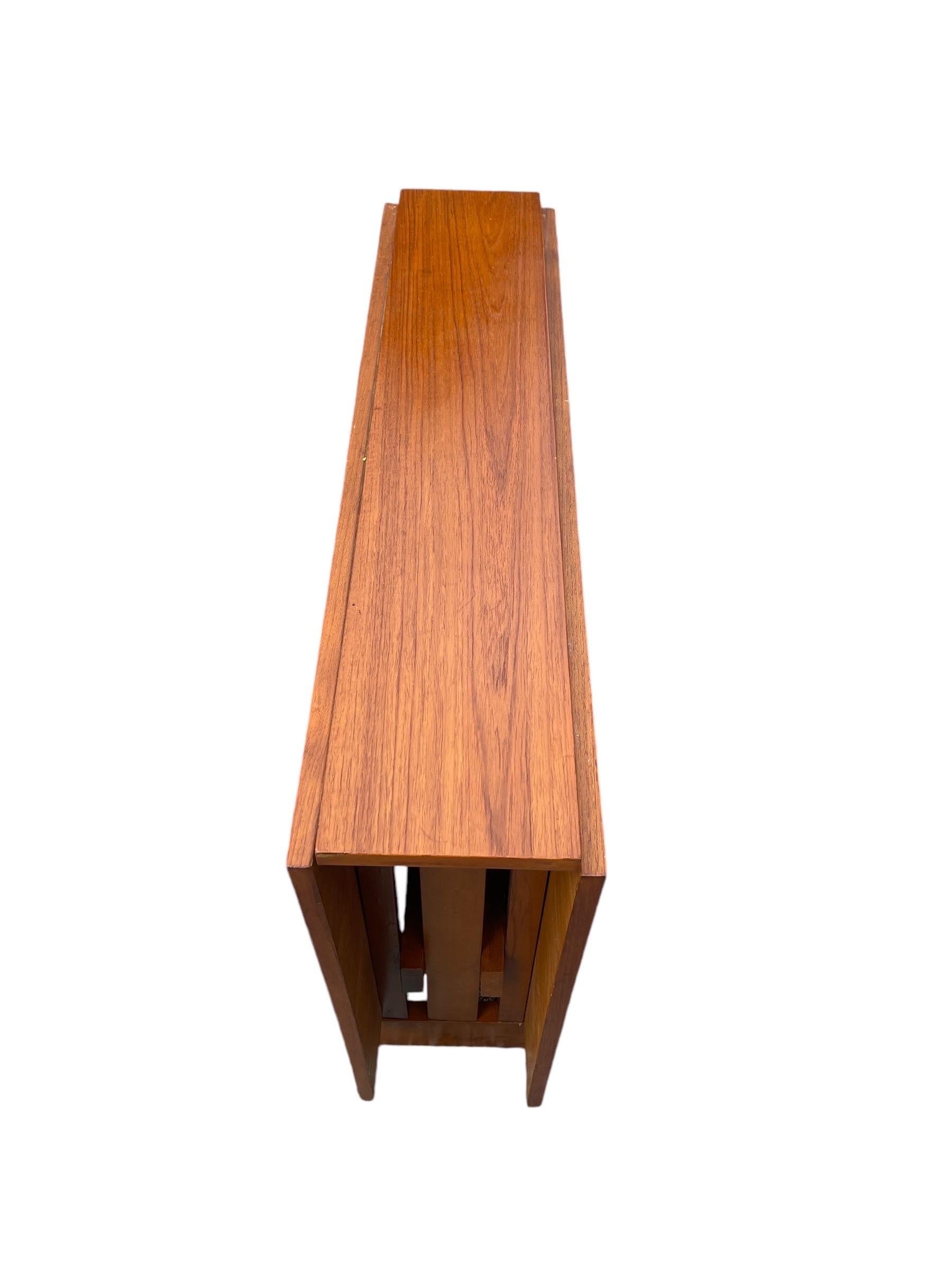 Bruno Mathsson Style Danish Modern Teak Folding Dining Table 1