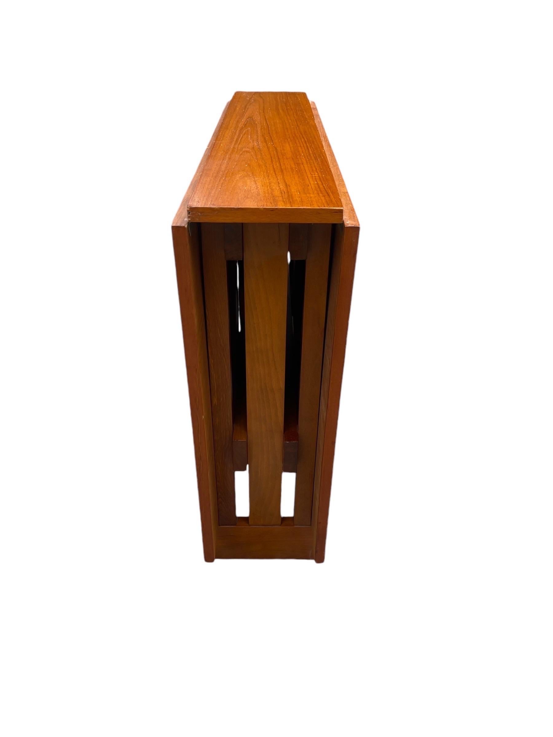 Bruno Mathsson Style Danish Modern Teak Folding Dining Table 4