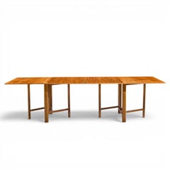 Bruno Mathsson Style Maria Mid Century Danish Teak Expanding Dining Table