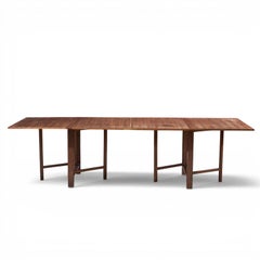 Bruno Mathsson Style Maria Mid Century Danish Teak Expanding Dining Table