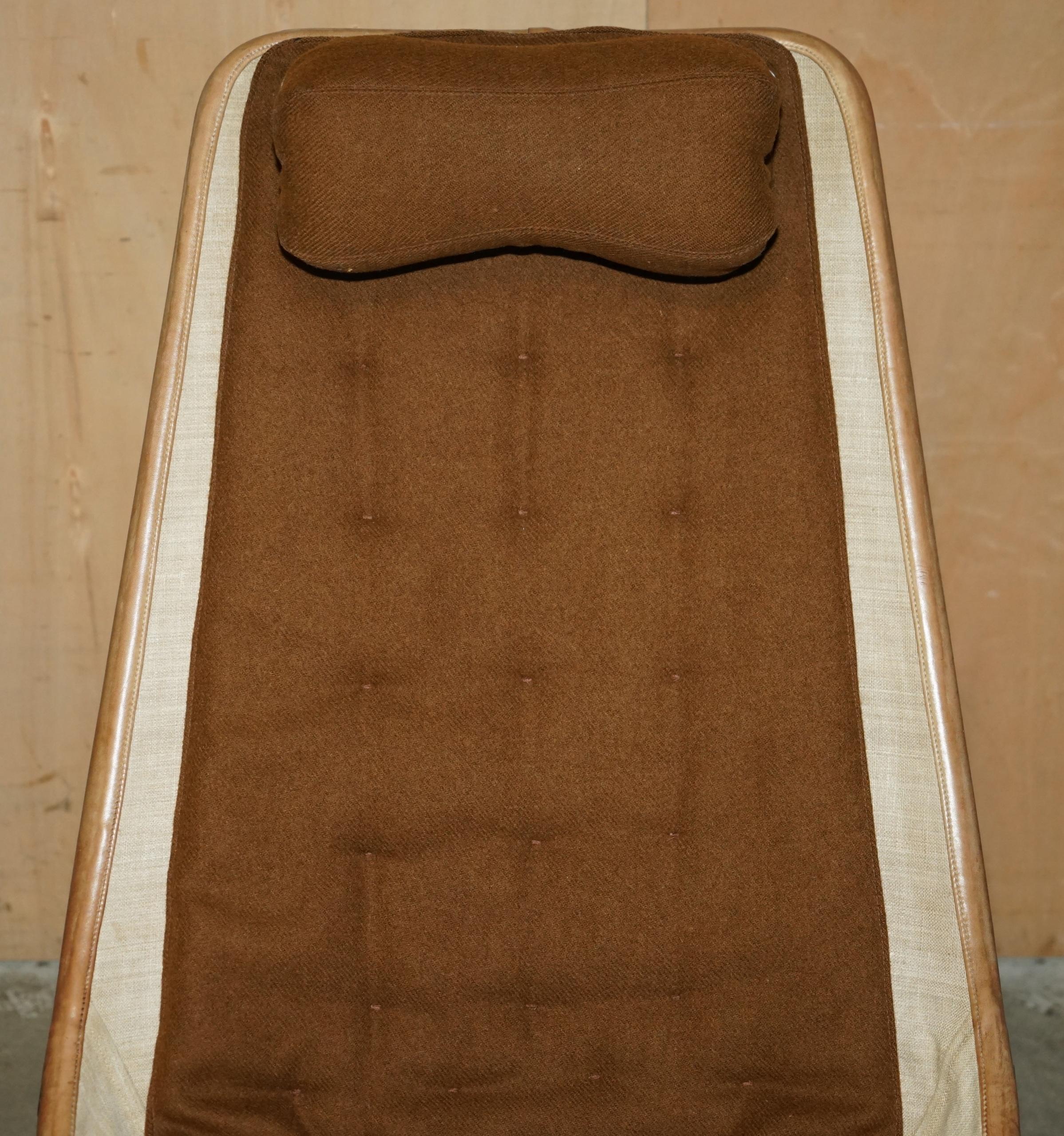 Tissu d'ameublement Bruno MATHSSON SUÈDE MiD CENTURY 1907-1988 FAUTEUIL JETSON POUR DUX en vente