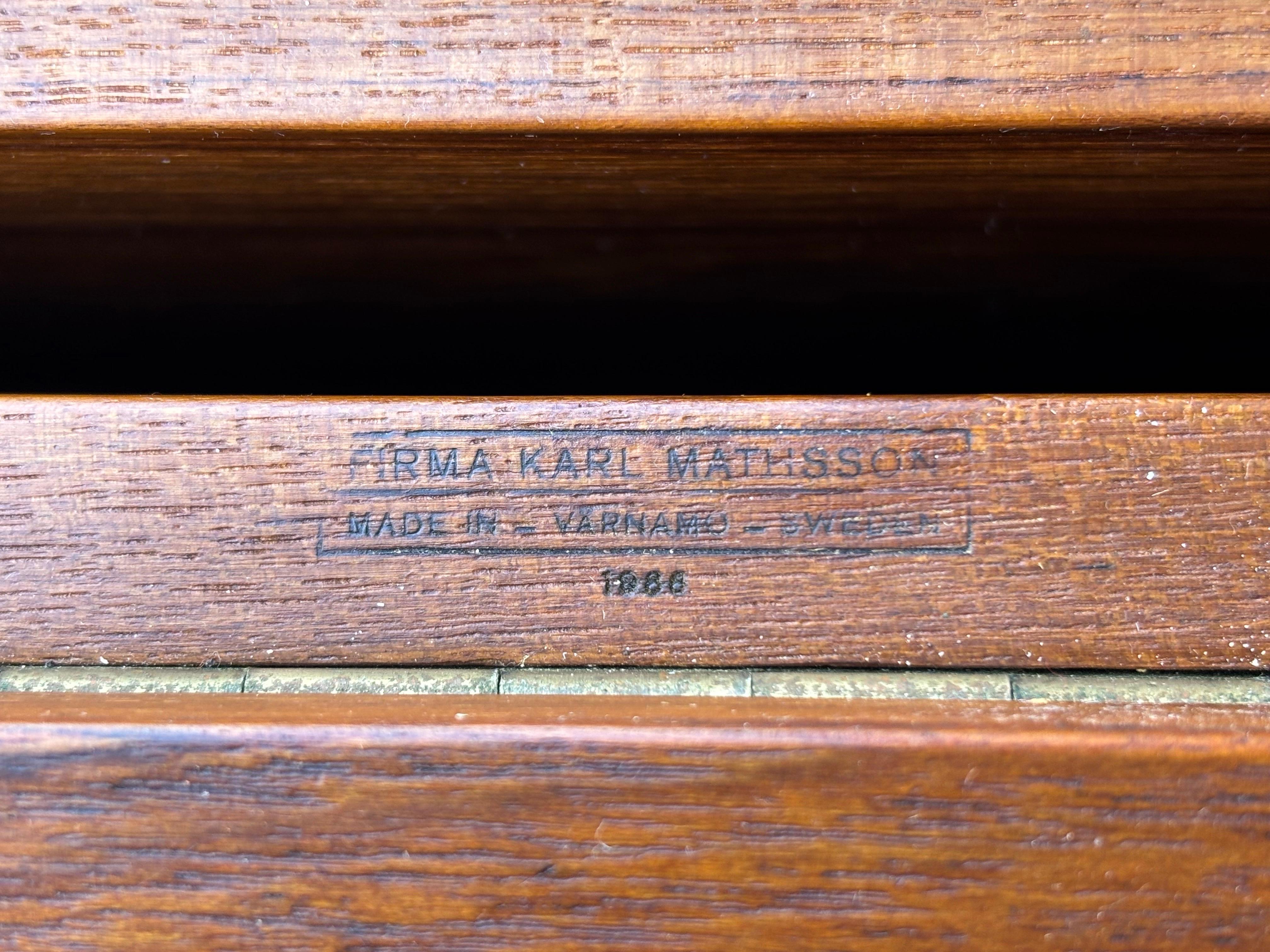 Bruno Mathsson Maria-Tisch aus Teakholz und Birke, signiert und datiert, 1966 im Zustand „Gut“ im Angebot in Philadelphia, PA