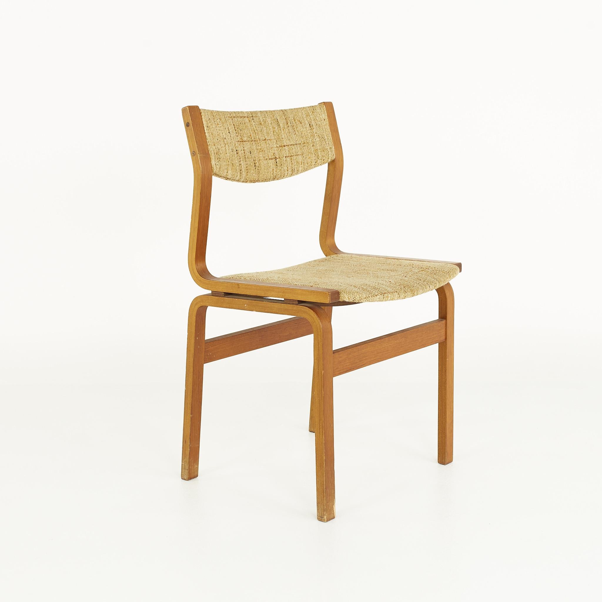Swedish Bruno Mathsson Thonet Style Mid Century Bentwood Dining Chairs, Set of 6