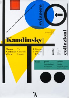 "Kandinsky - Museo Cantonale d'Arte" Original Vintage Art Exhibition Poster
