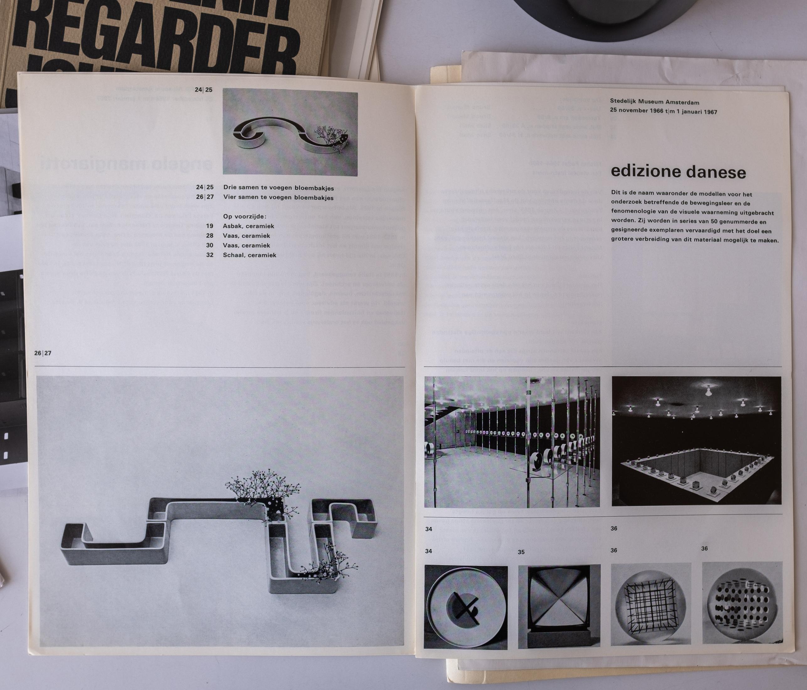 Bruno Munari et Enzo Mari Danese Catalogues photos lettres collection éphémère 6