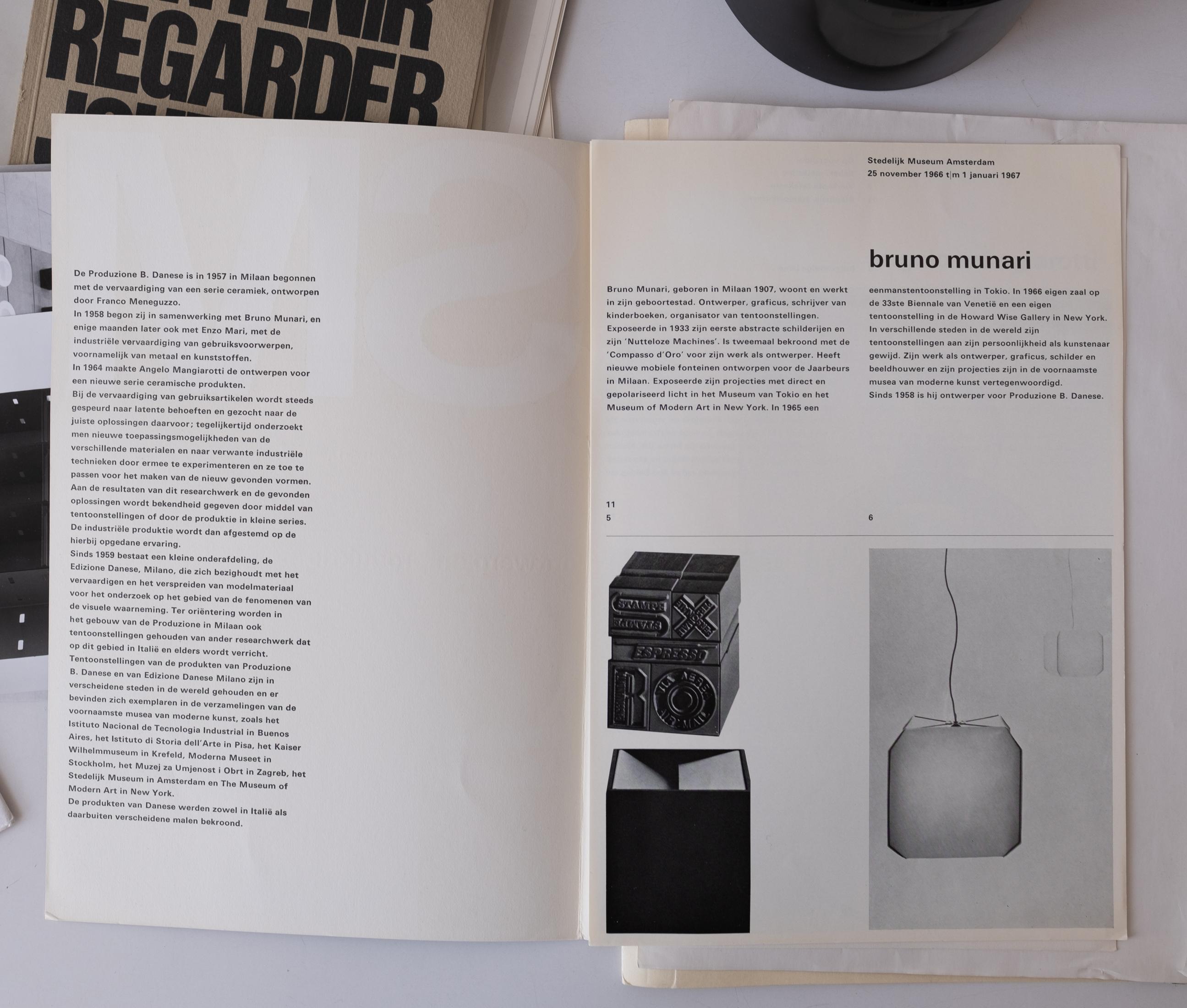 Bruno Munari and Enzo Mari Danese Catalogs Photos Letters Ephemera Collection 4