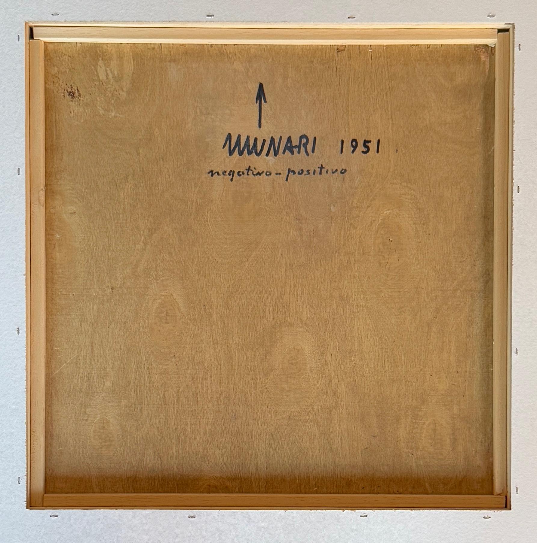 Bruno Munari (1907-1998) - Huile sur panneau de bois - 1951 en vente 3