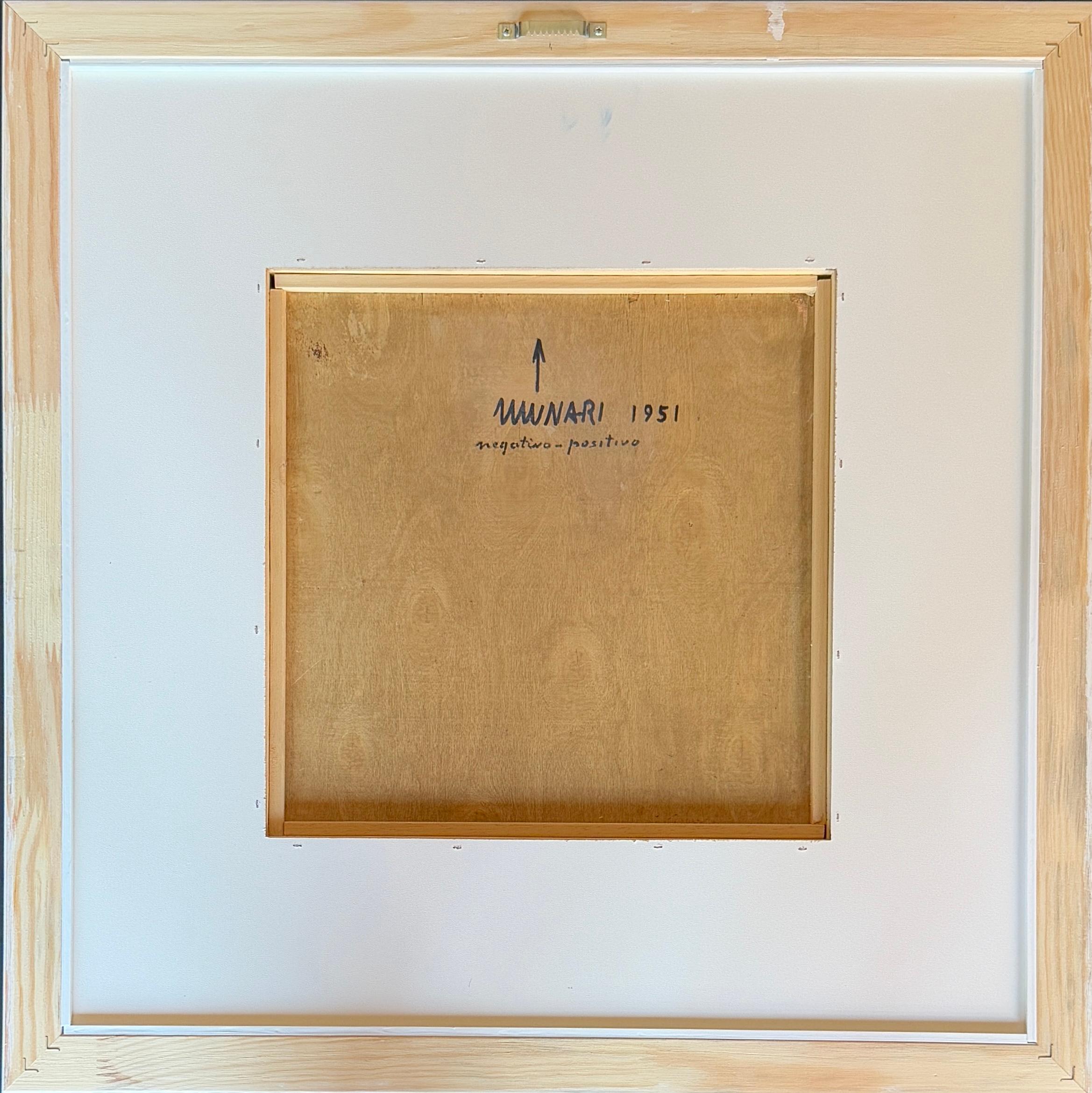 Bruno Munari (1907-1998) - Huile sur panneau de bois - 1951 en vente 4