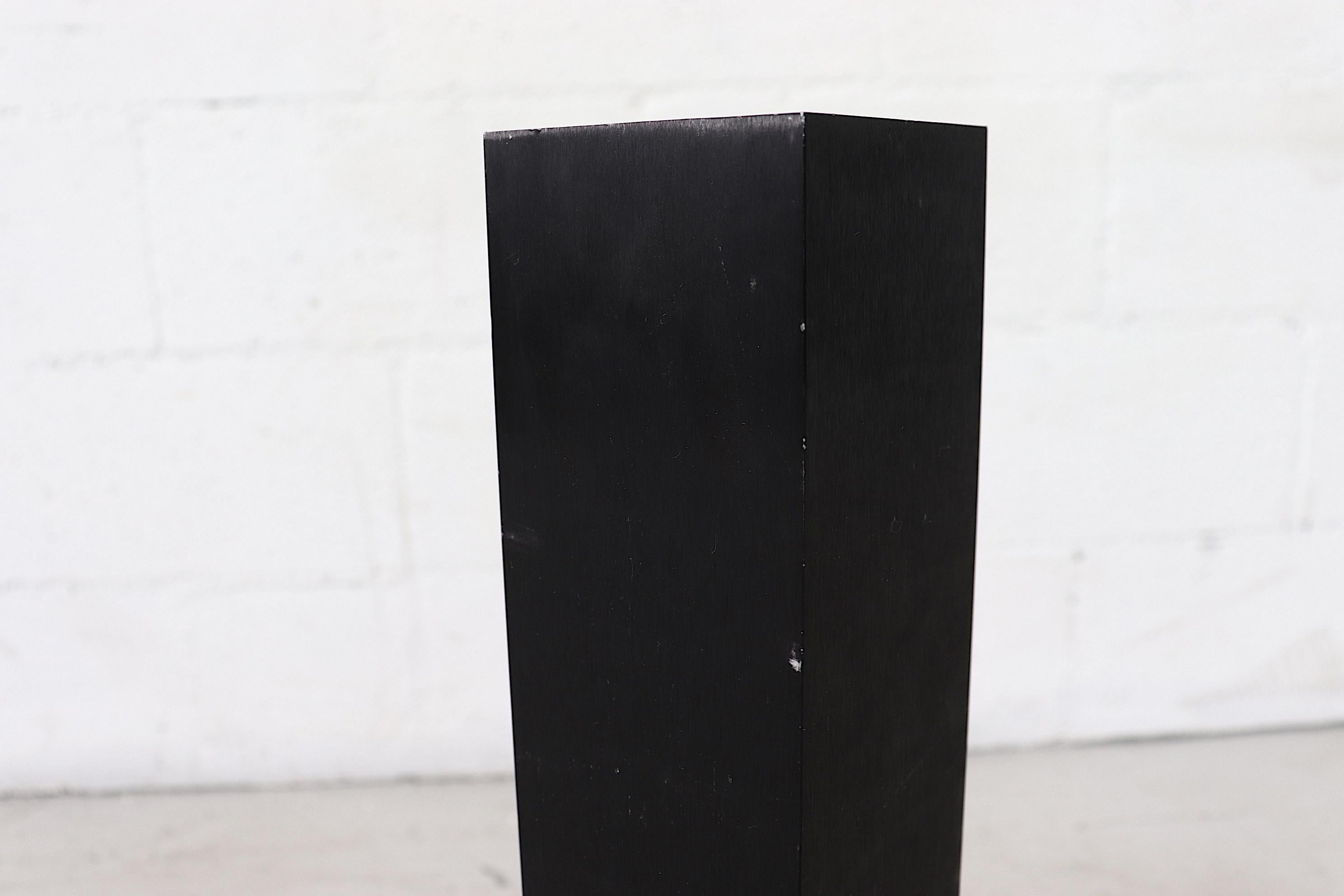 Bruno Munari Cendrier de sol haut Ponza en noir pour Danese Milano, 1958 en vente 2