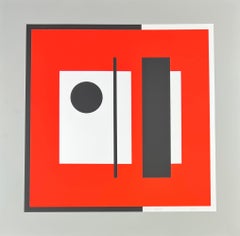 Bruno Munari (1907 - 1998 ) - sérigraphie signée à la main - 1983