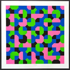 Bruno Munari (1907–1998) – Peano Curves – Screen print on Fabriano paper – 1991