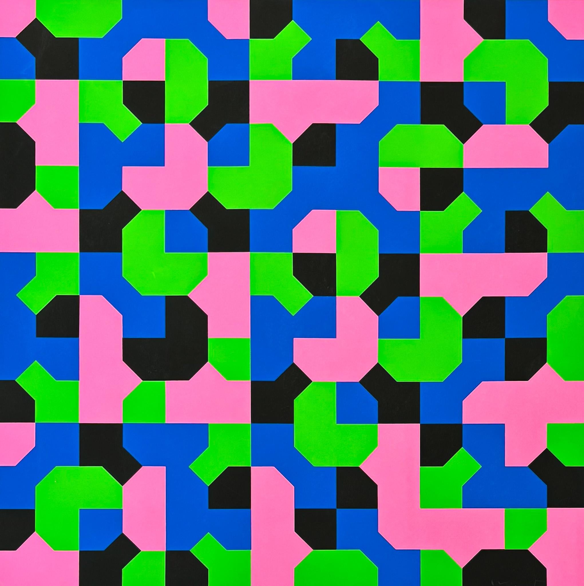 Bruno Munari (1907-1998) - Curve di Peano - Serigrafia su carta Fabriano - 1991 in vendita 2