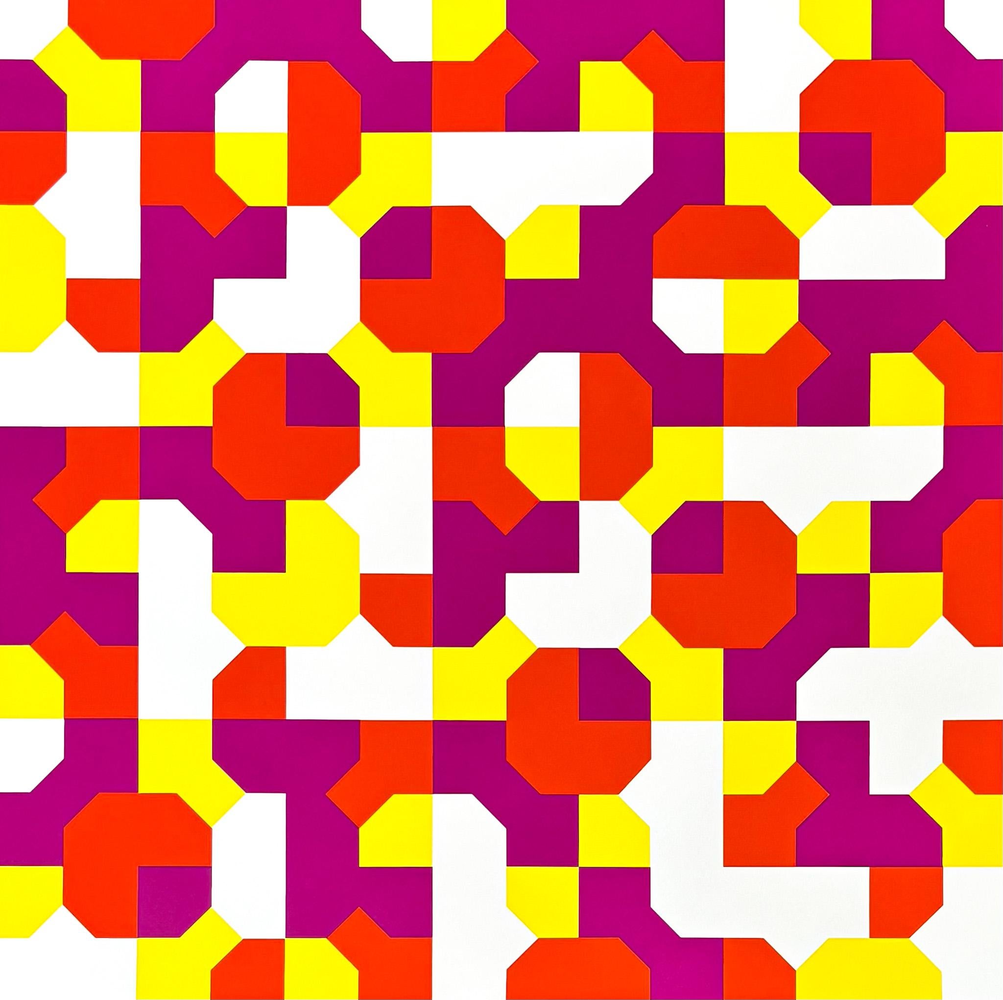 Bruno Munari (1907-1998) - Curve di Peano - Serigrafia su carta Fabriano - 1991 in vendita 2