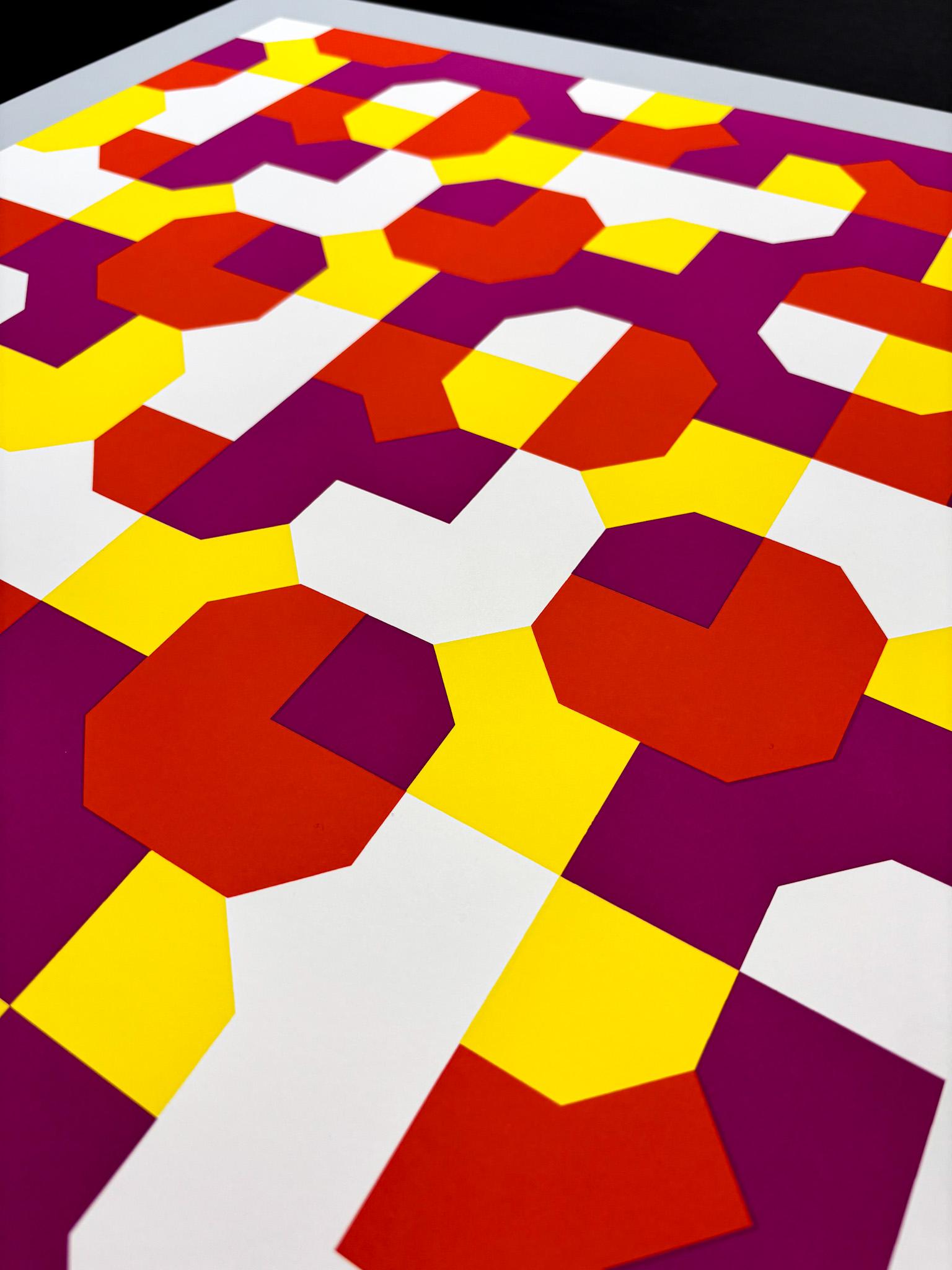 Bruno Munari (1907-1998) - Curve di Peano - Serigrafia su carta Fabriano - 1991 in vendita 3