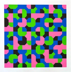 Bruno Munari (1907-1998) - Curve di Peano - Serigrafia su carta Fabriano - 1991