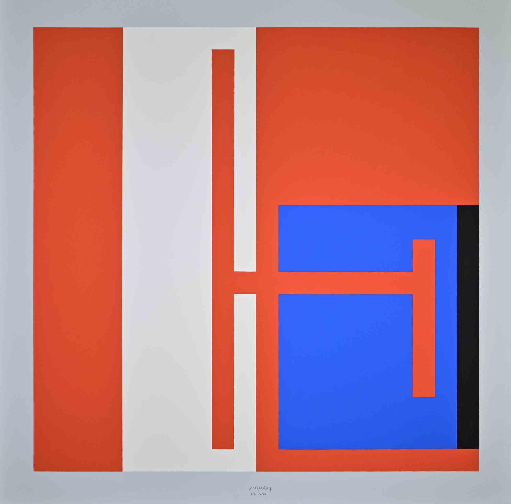 Negativo - Positivo - Serigrafía de Bruno Munari - 1991