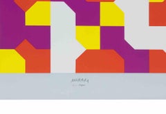 Curvas de Peano - Serigrafía de Bruno Munari - 1991
