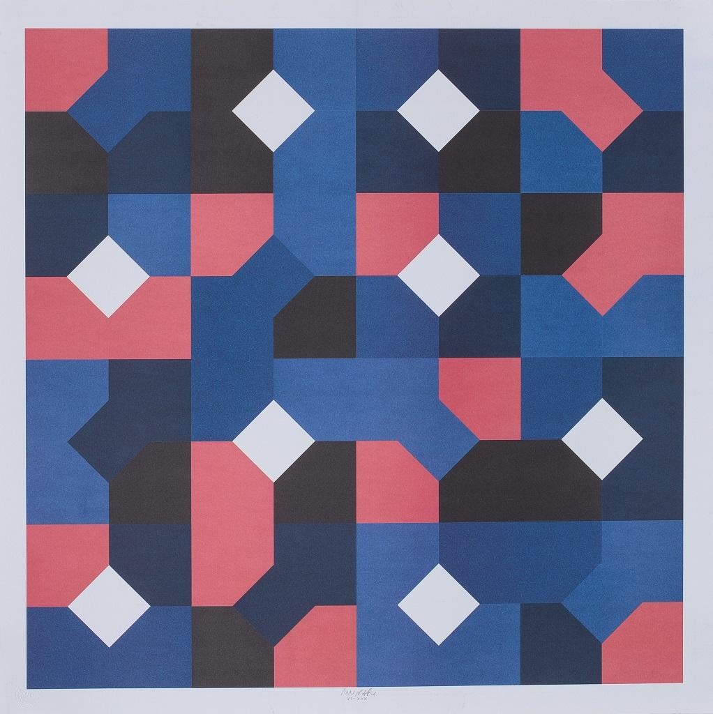 Curvas de Peano es un grabado original realizado por Bruno Munari en 1993 .

Litografía mixta en color.

Firmado a mano y numerado a lápiz en el margen inferior. Edición VII/XXX.

Impreso por Grafica d'Arte Lombardi.

Bonita composición de colores
