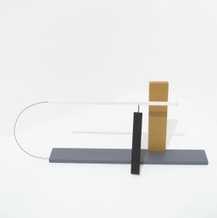 Sensitiva, Kinetic Sculpture, Abstract Art, Wood, Pastel Colors