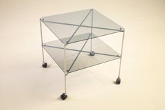 Bruno Munari, Coffee table model 'Biplane', produced by Robots Milano, 1972