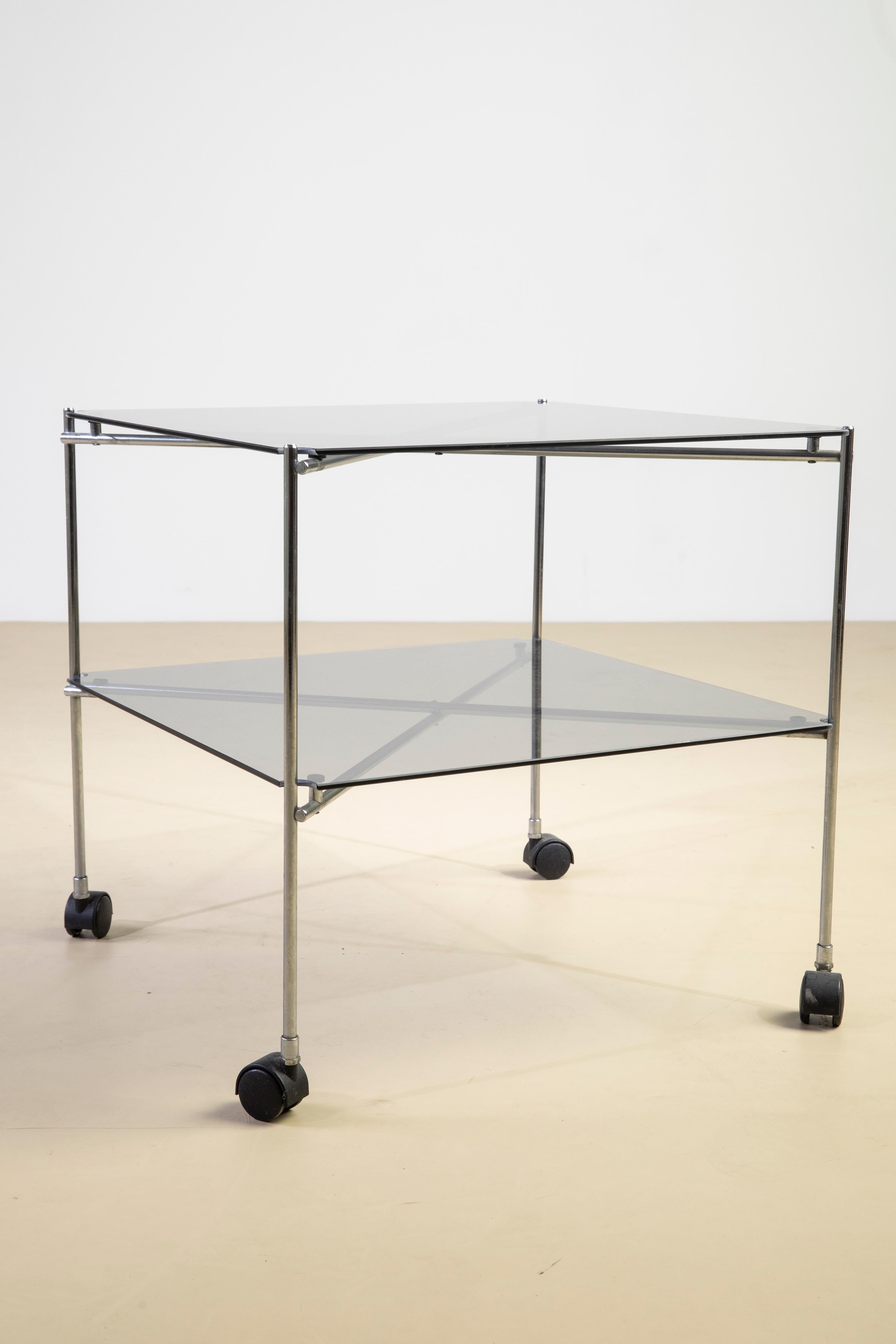 Mid-Century Modern Bruno Munari, Tavolino modello 'Biplano', prodotto da Robots Milano, 1972 en vente
