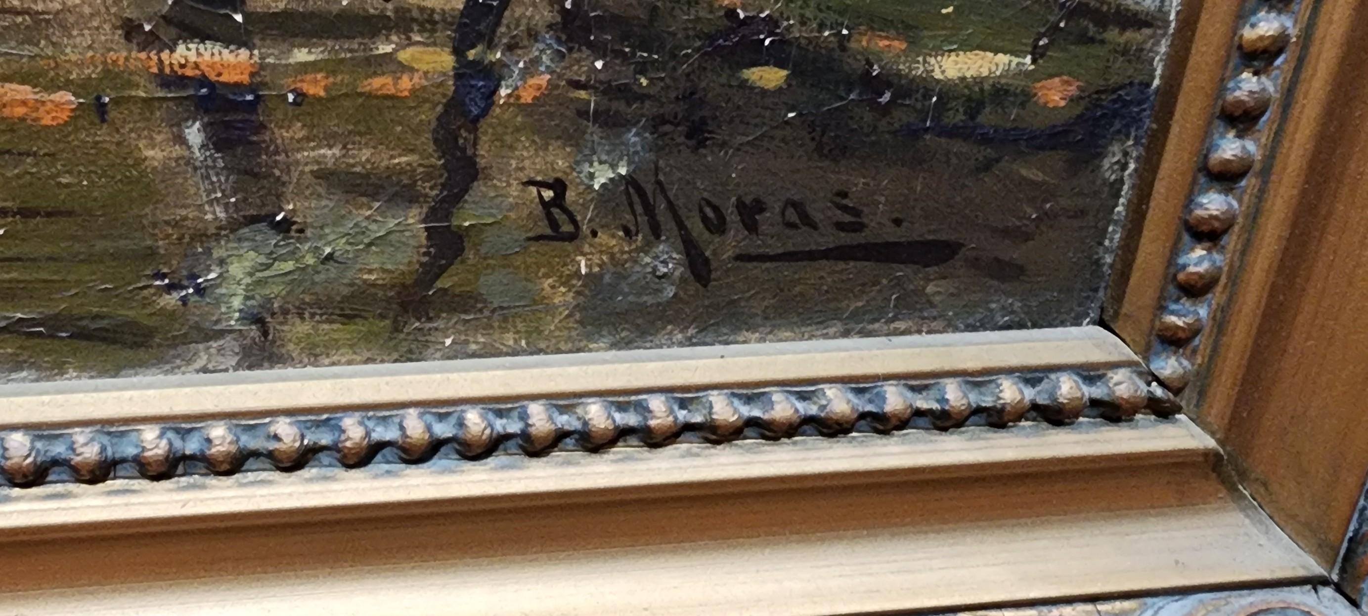 Herbst im Spreewald, bunte deutsche Landschaft (Realismus), Painting, von Bruno Otto Max Moras