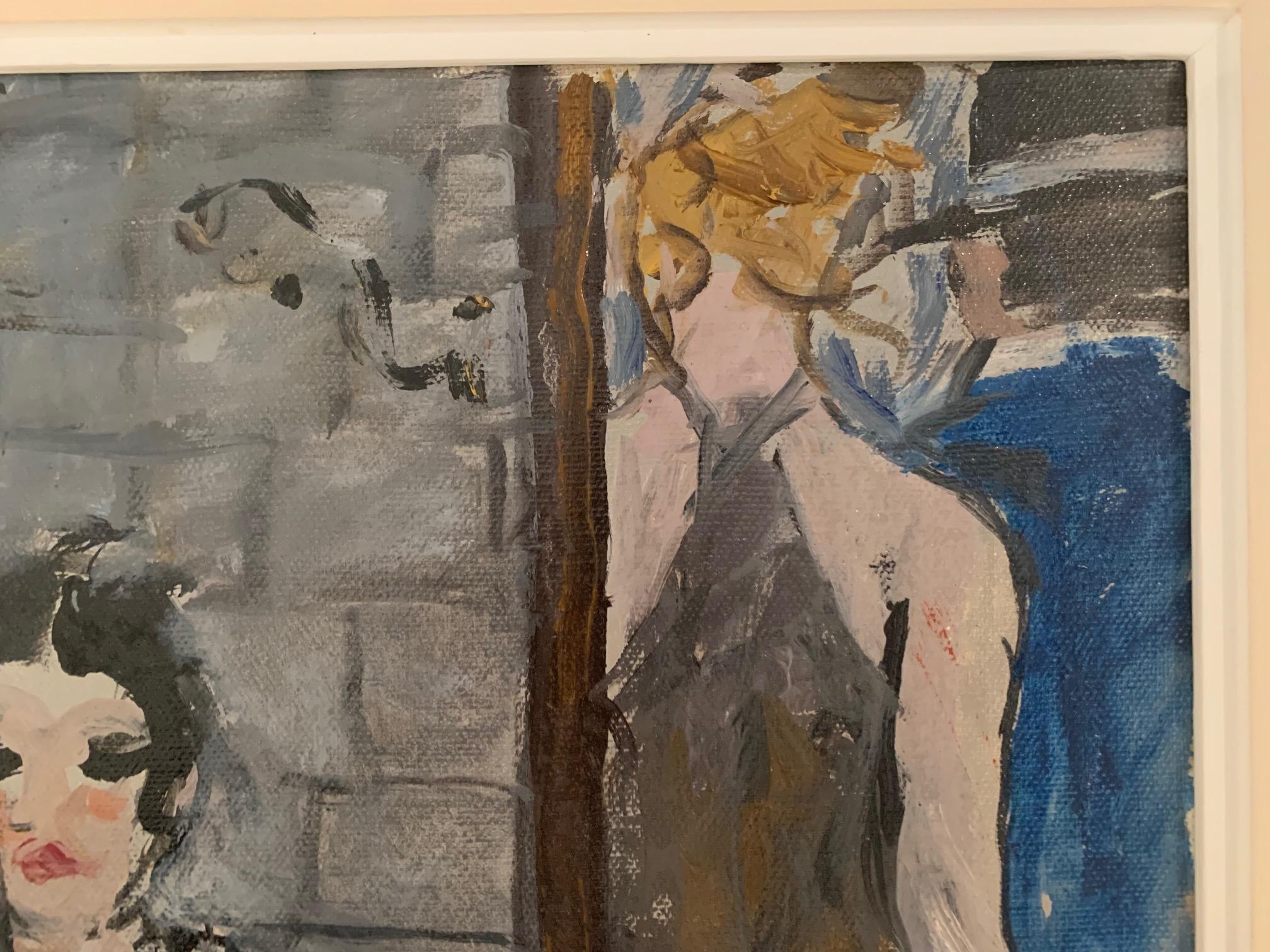 Alleys In Florence By Bruno Paoli - Figurative Painting For Sale 3