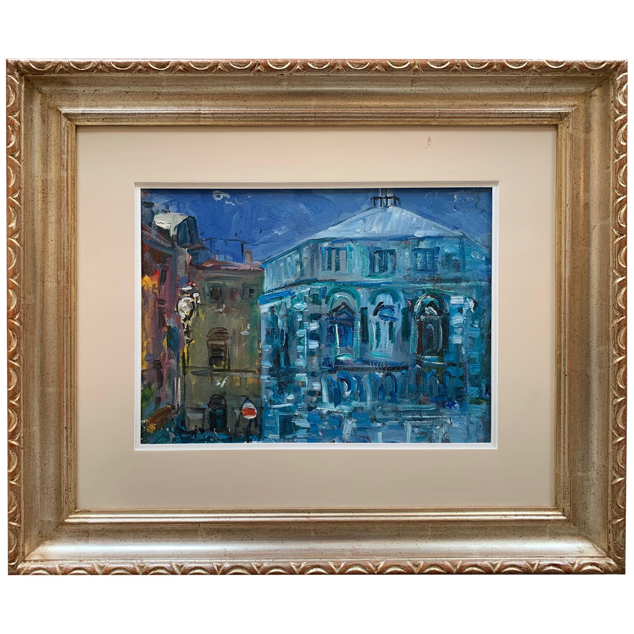 Baptistery By Bruno Paoli - Figurative Painting For Sale 1