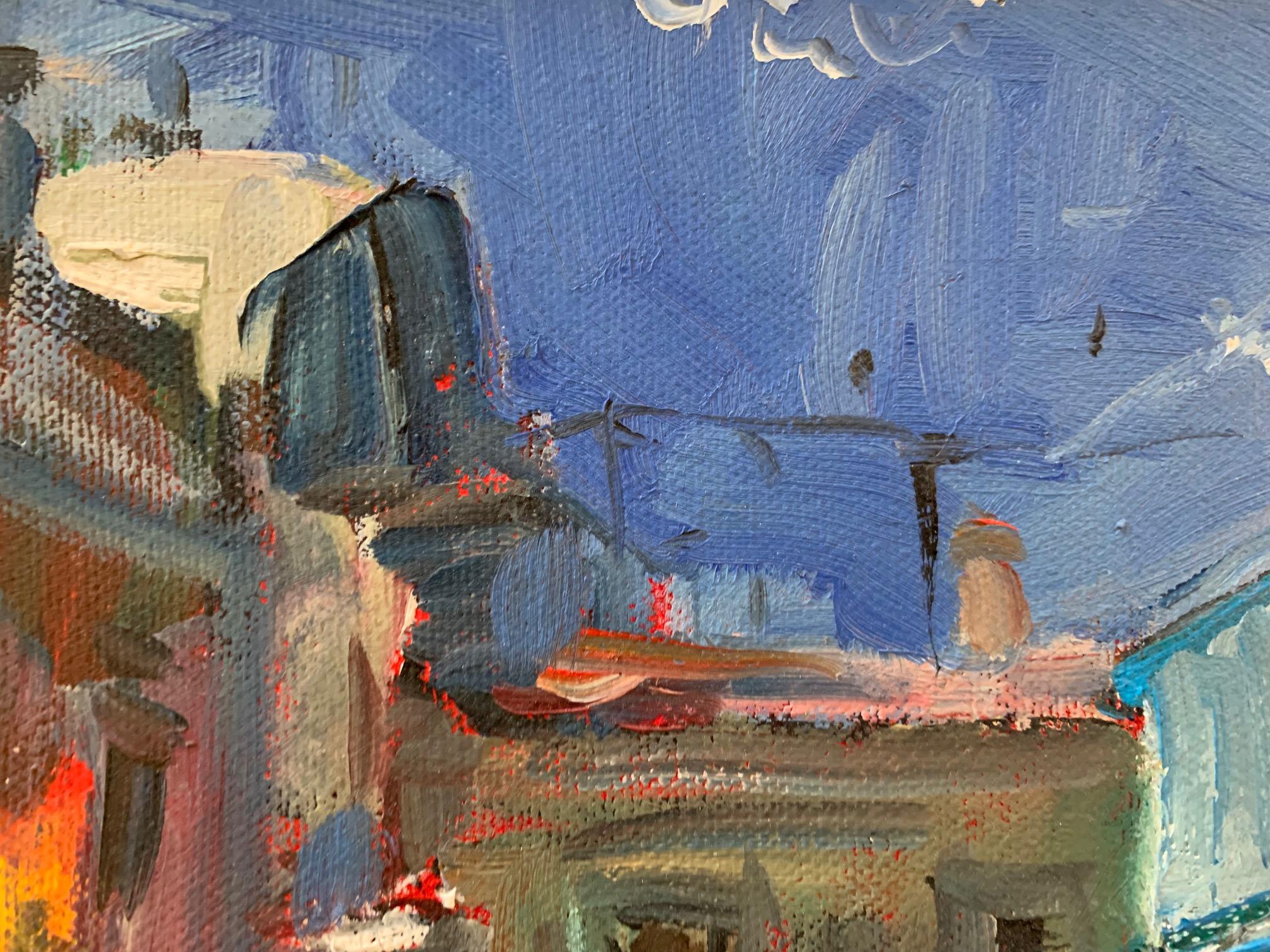 Baptistery By Bruno Paoli - Figurative Painting For Sale 4