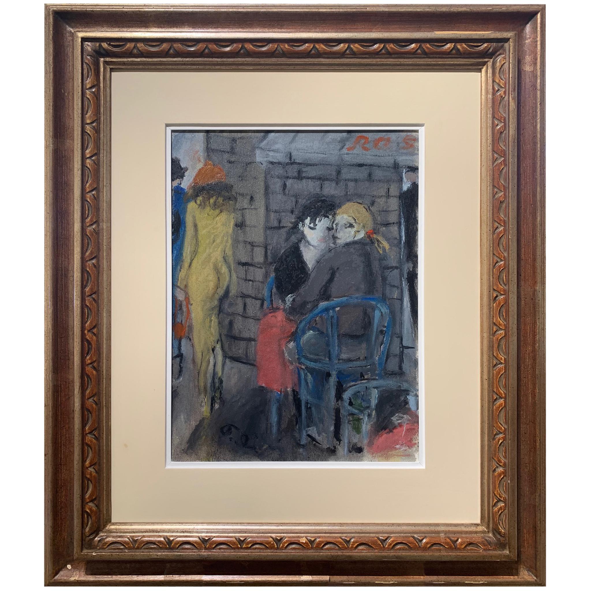 By Rose By Bruno Paoli - Figurative Painting For Sale 1