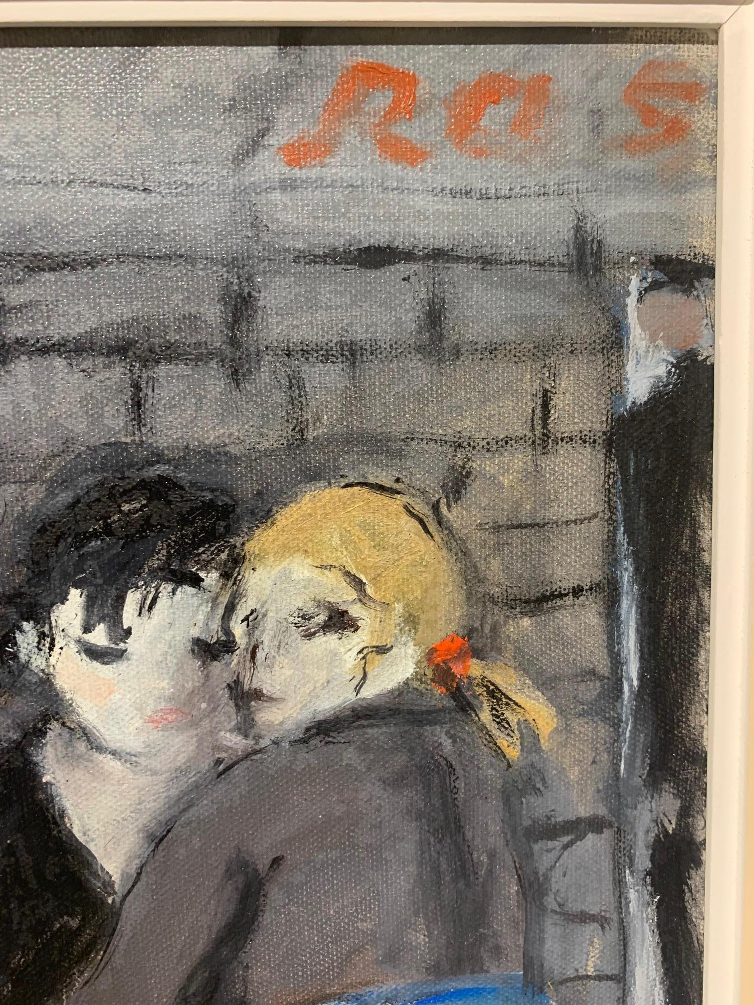 By Rose By Bruno Paoli - Figurative Painting For Sale 3